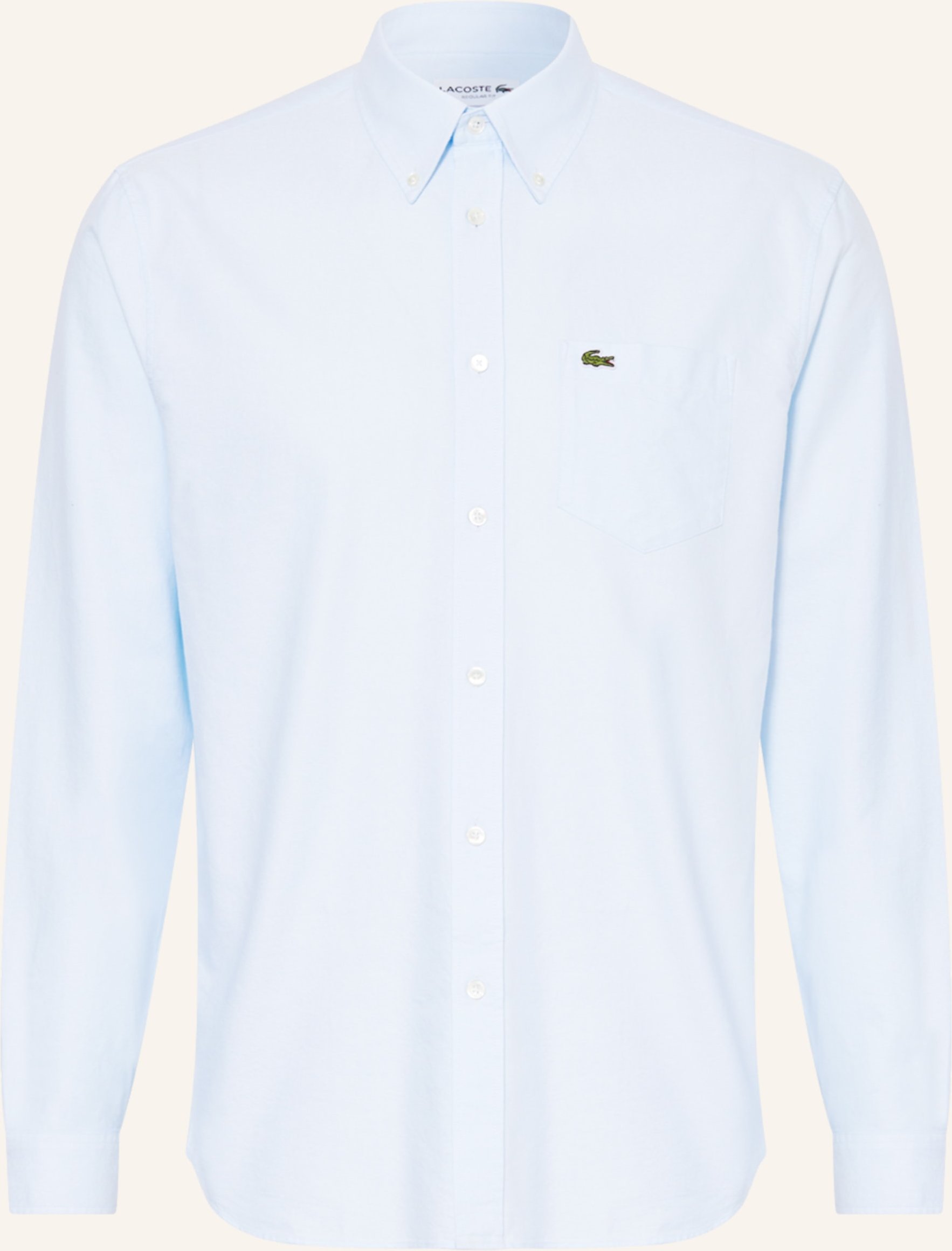 Lacoste Oxfordhemd Regular Fit weiss
