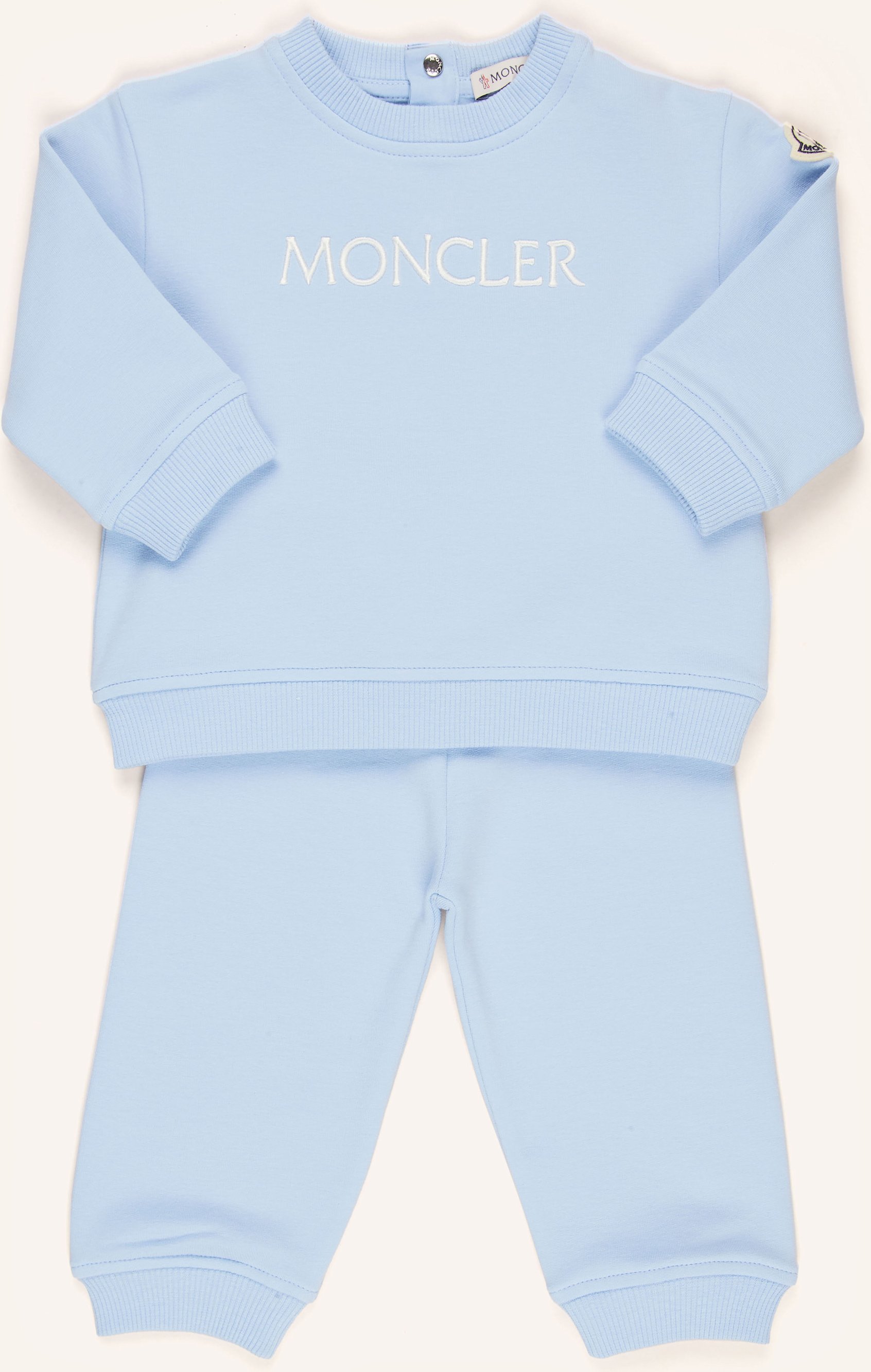 Moncler Enfant Set: Sweatshirt Und Sweatpants blau