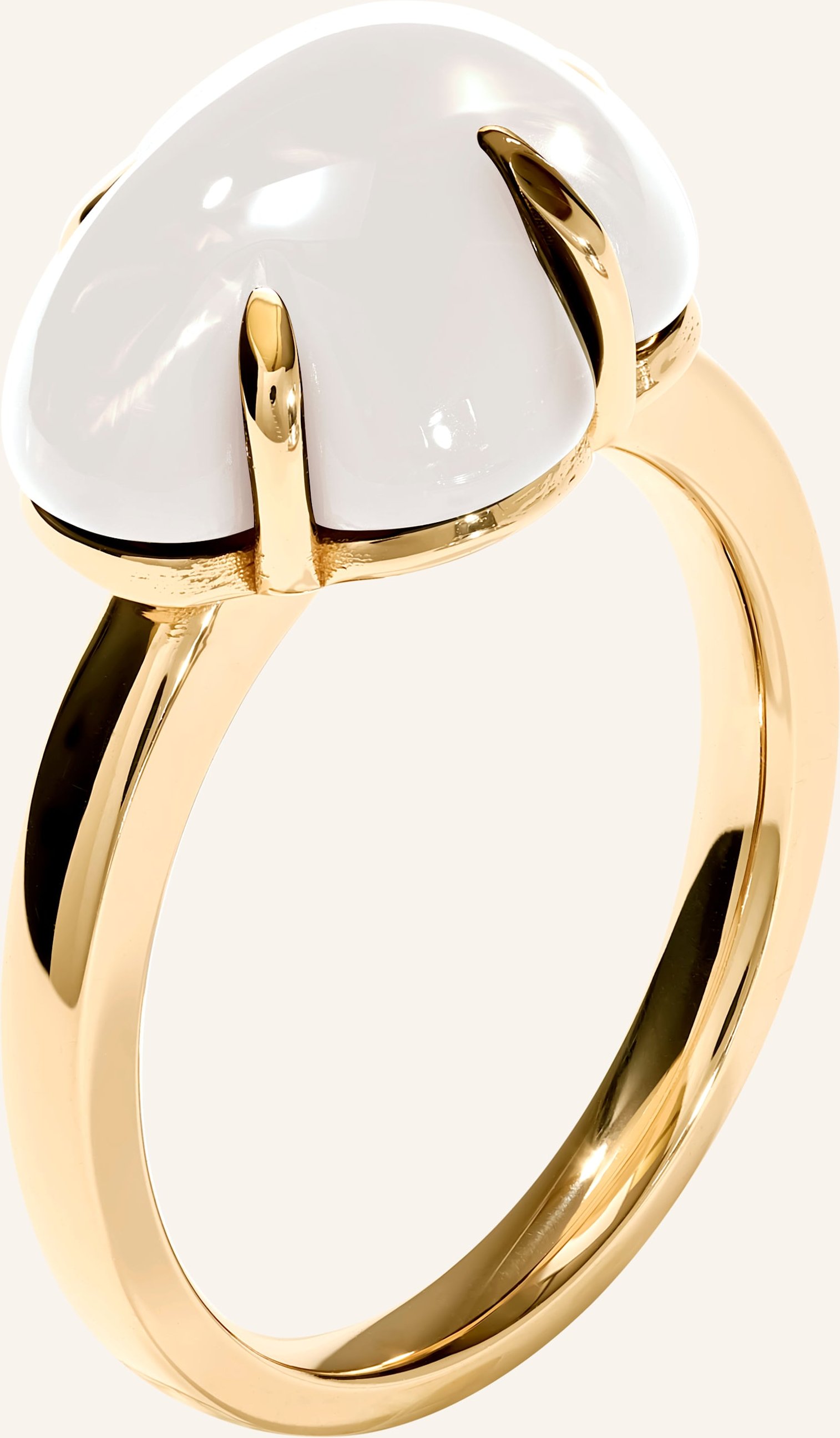 Vieri Ring Wolke Milchquarz gold