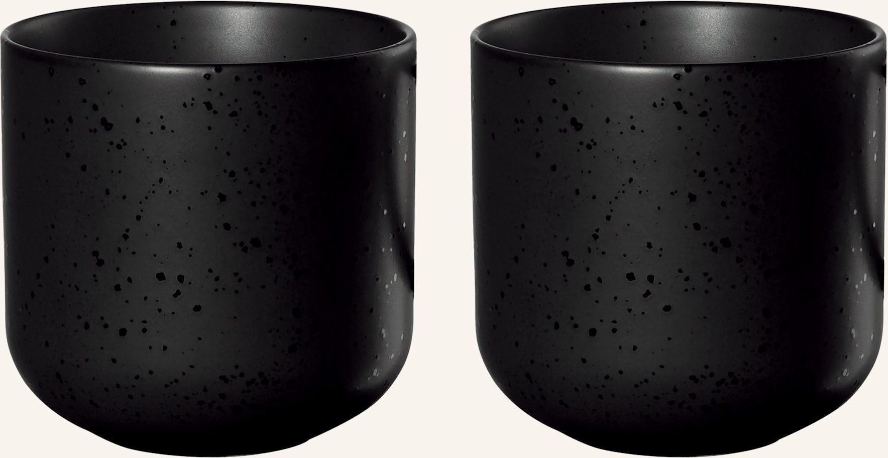 Asa 2er-Set Becher Coppa schwarz