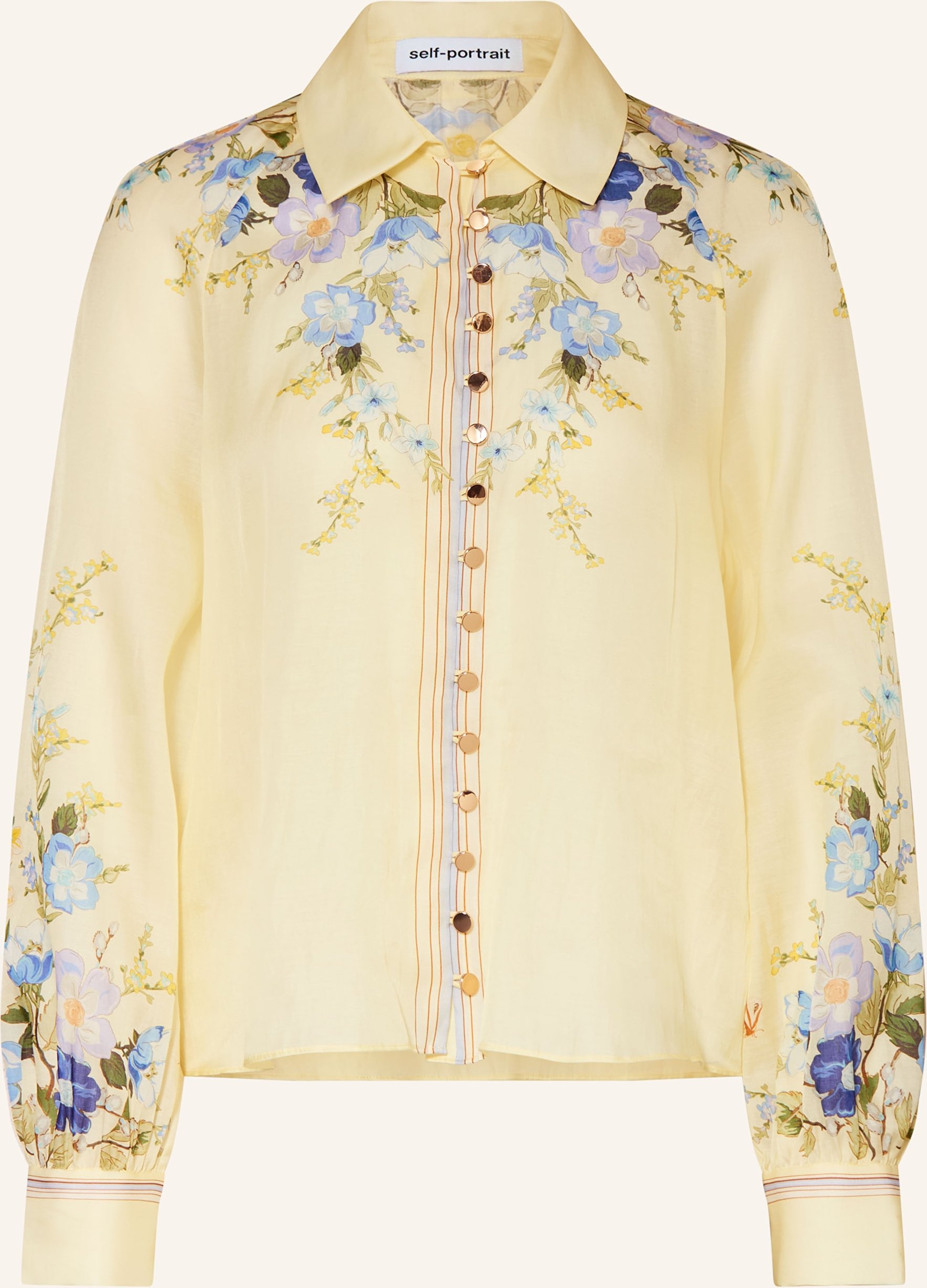 Self-Portrait Hemdbluse gelb