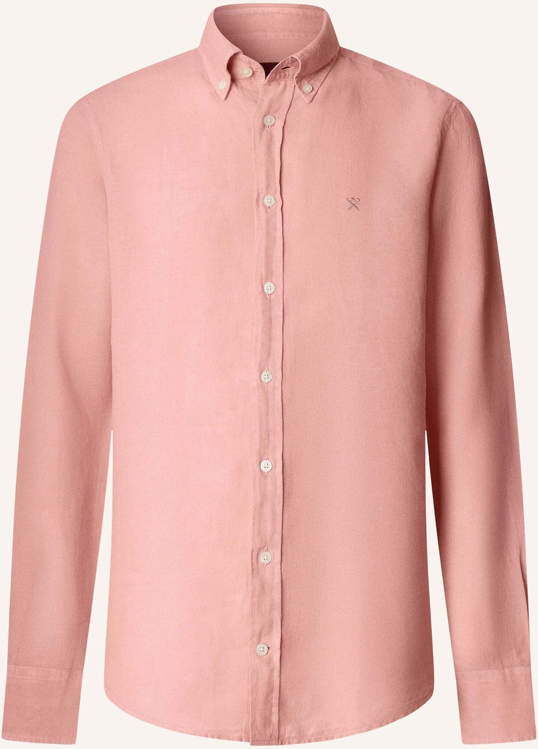 Hackett London Freizeithemd Ess Gmd Linen Brpt rosa