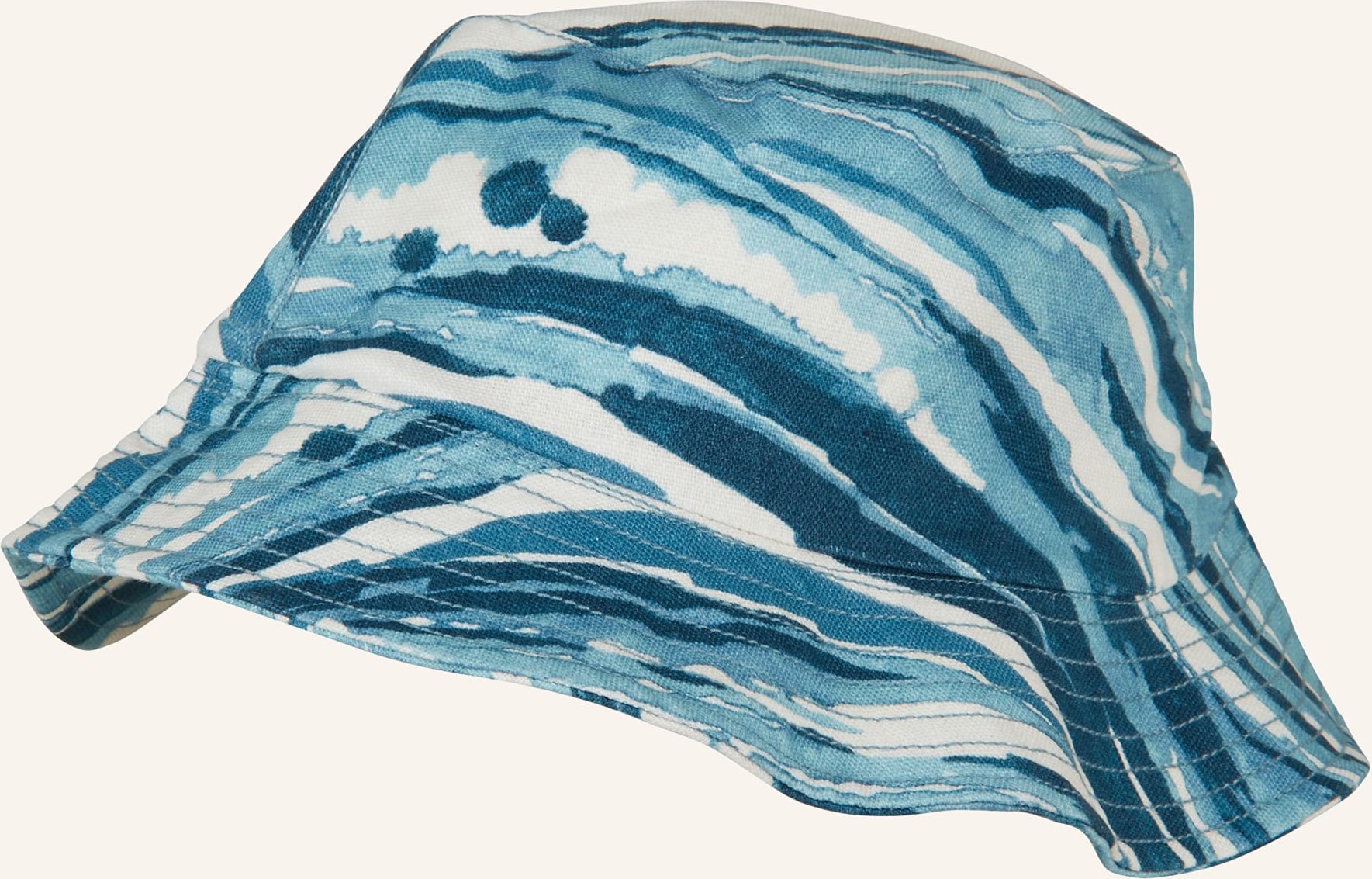 Vilebrequin Bucket-Hat Boheme Aus Leinen blau