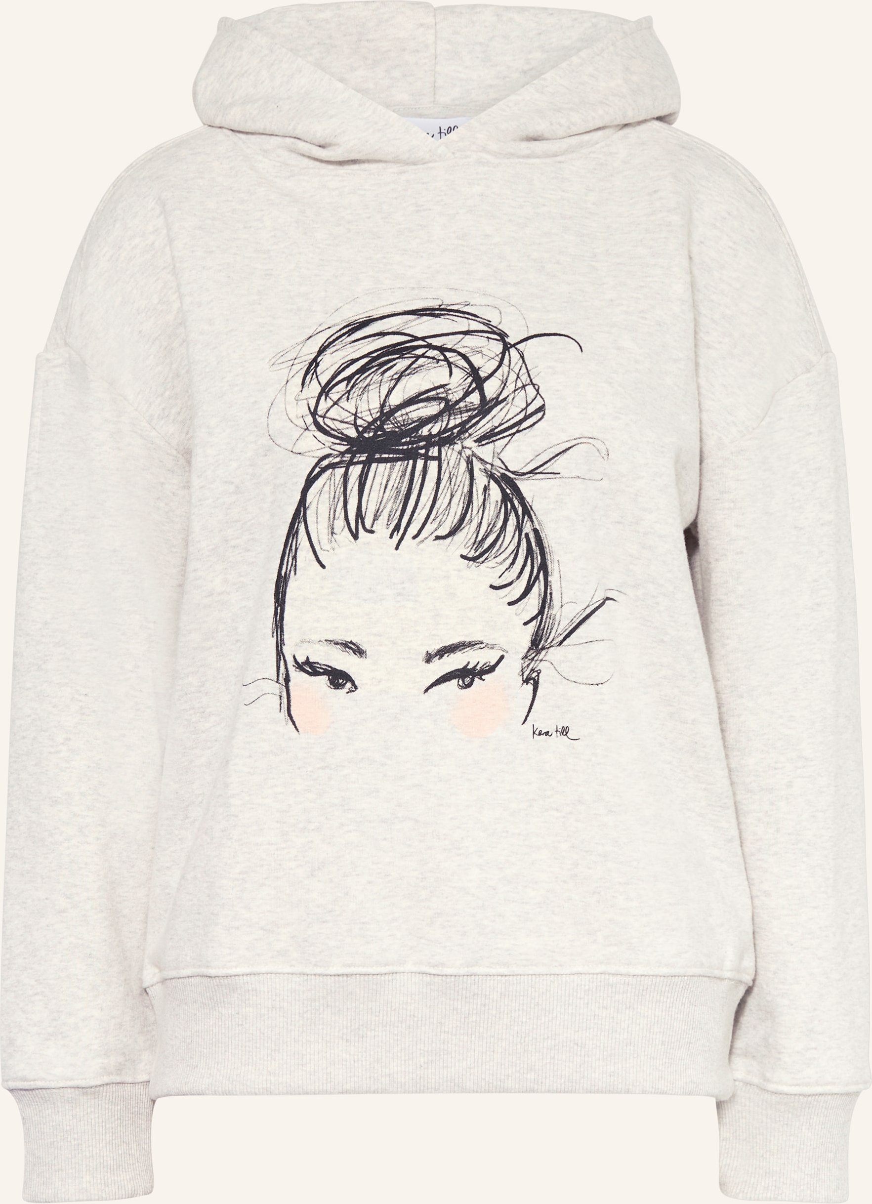 Kera Till Hoodie grau