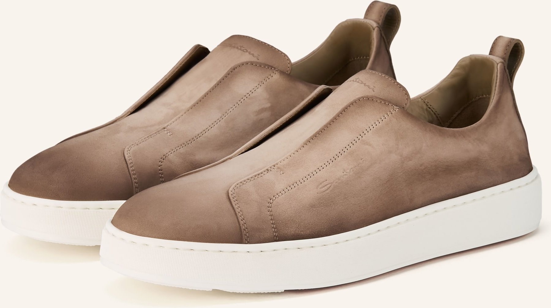 Santoni Slip-On-Sneaker Victory beige