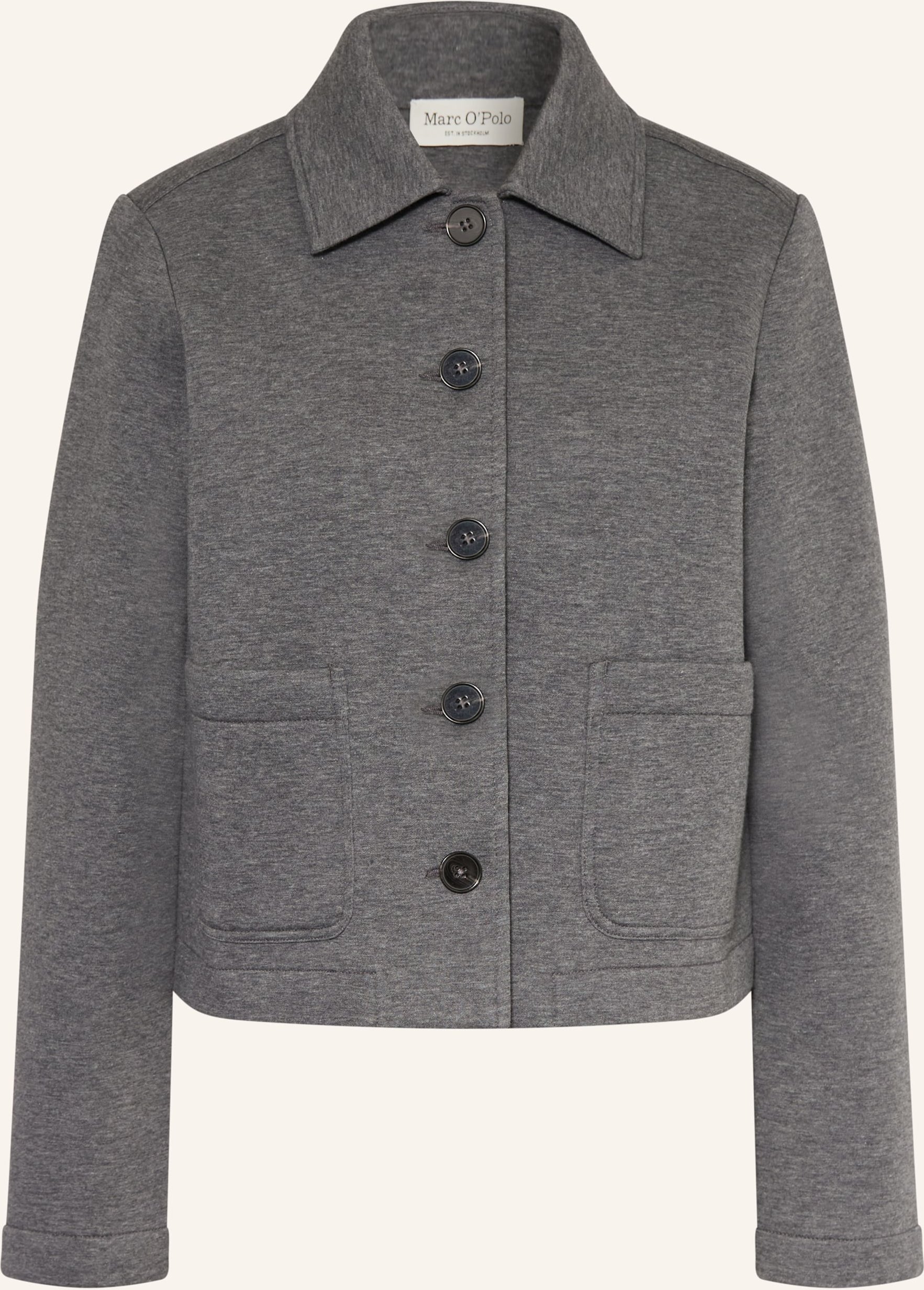 Marc O'polo Kastenjacke Aus Jersey grau