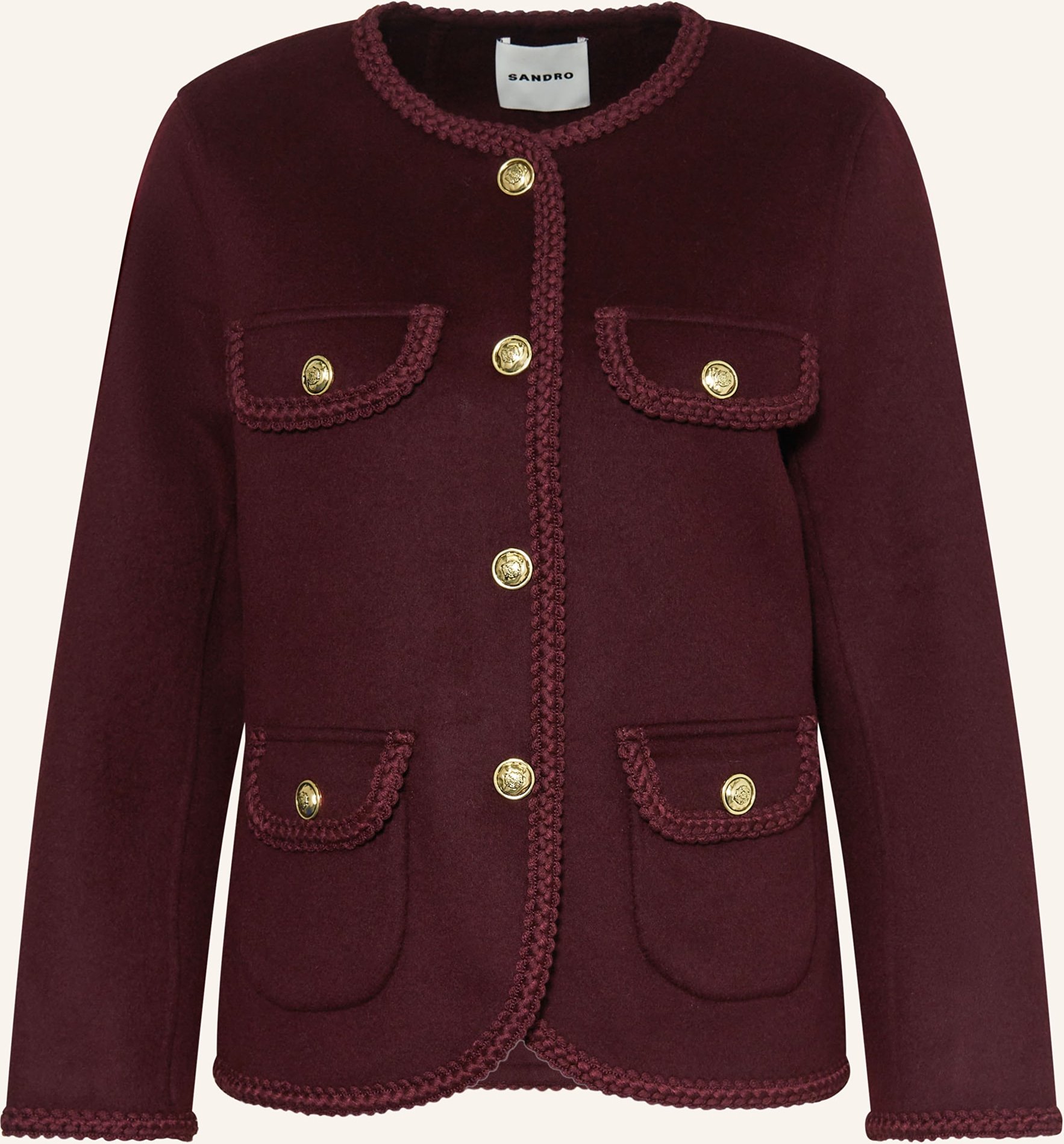 Sandro Kastenjacke rot