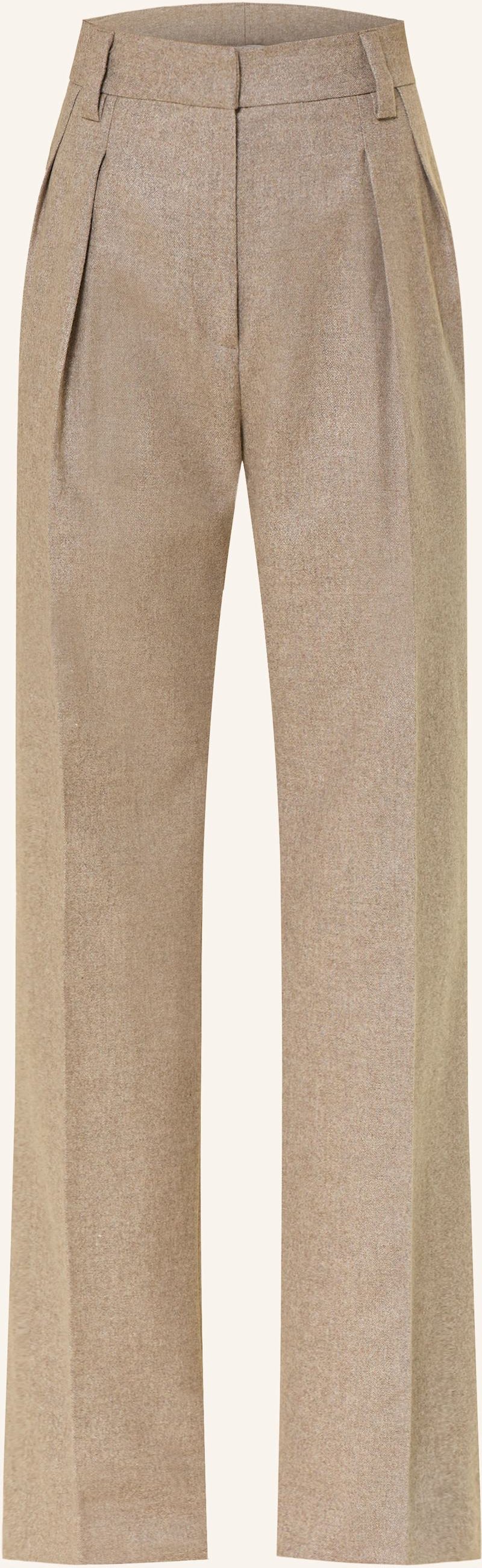 Thumbnail - Antonelli Firenze Marlenehose Timo Mit Glitzergarn beige