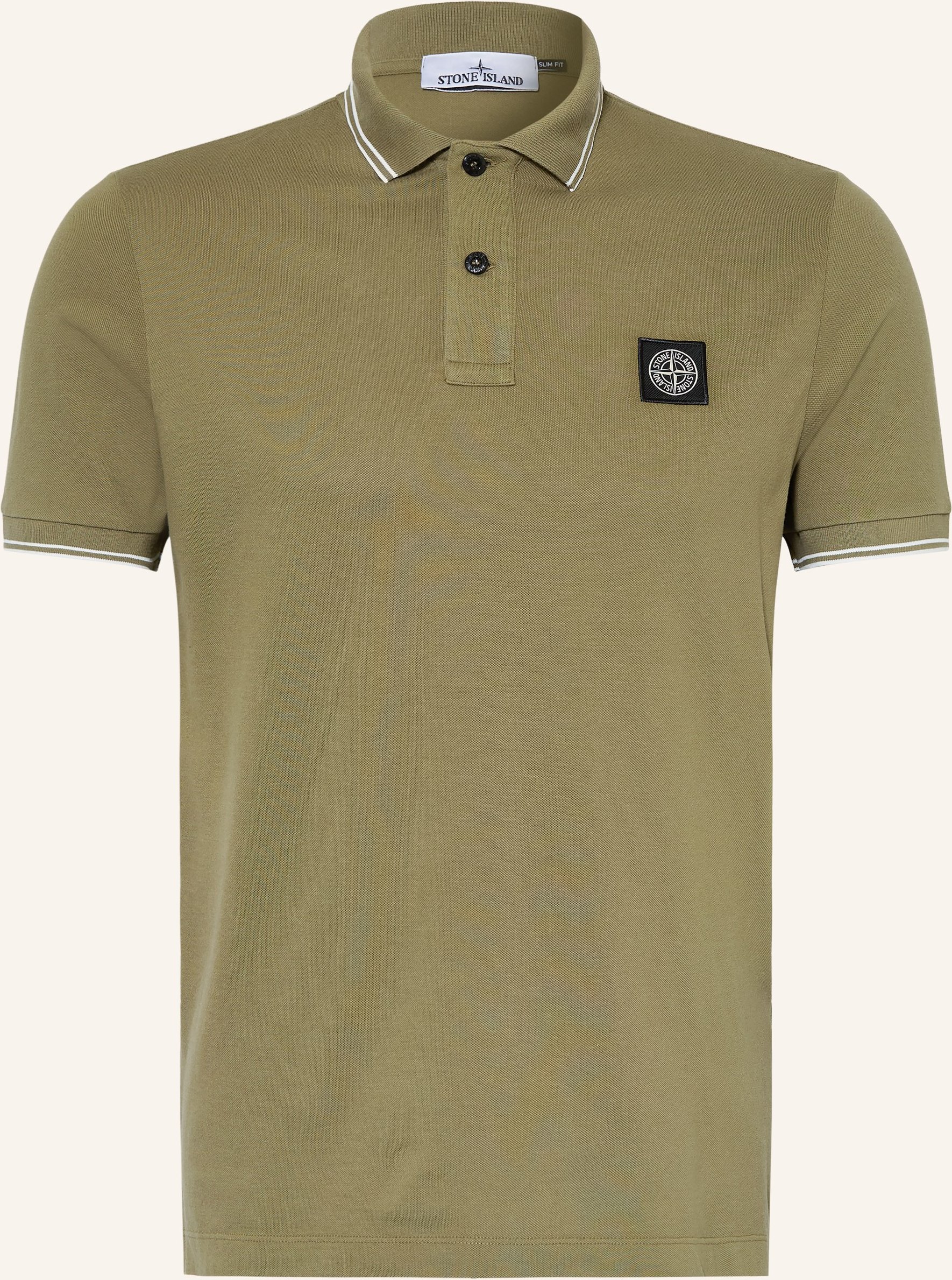 Stone Island Piqué-Poloshirt gruen