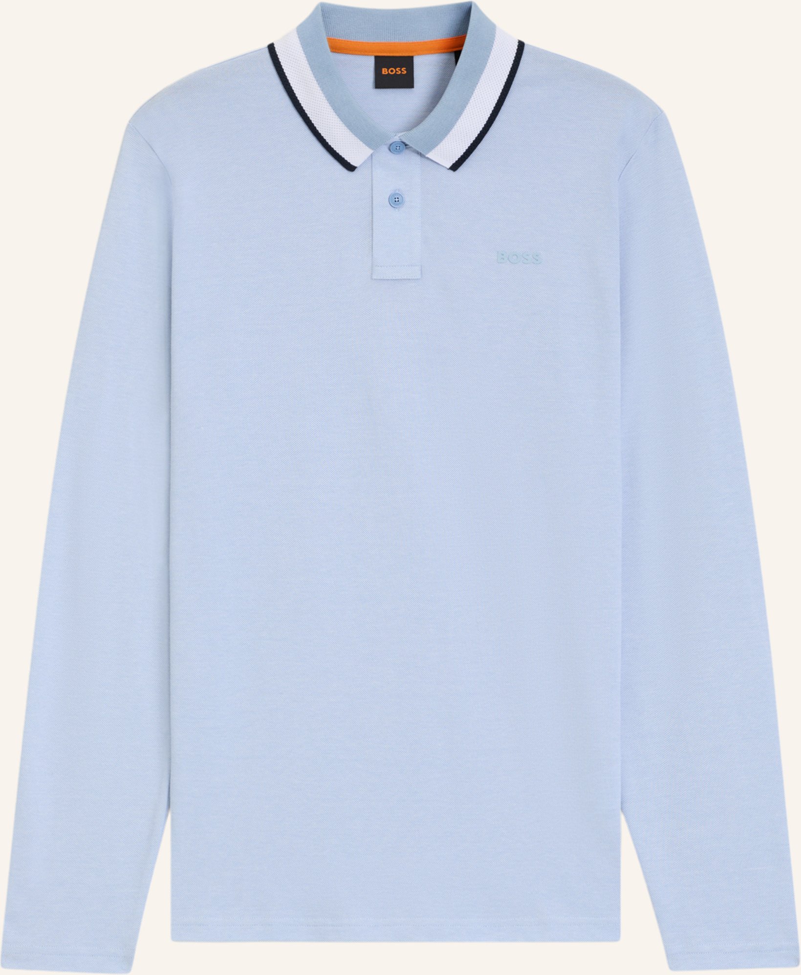 Thumbnail - Boss Poloshirt Peoxfordlong_1 Regular Fit blau