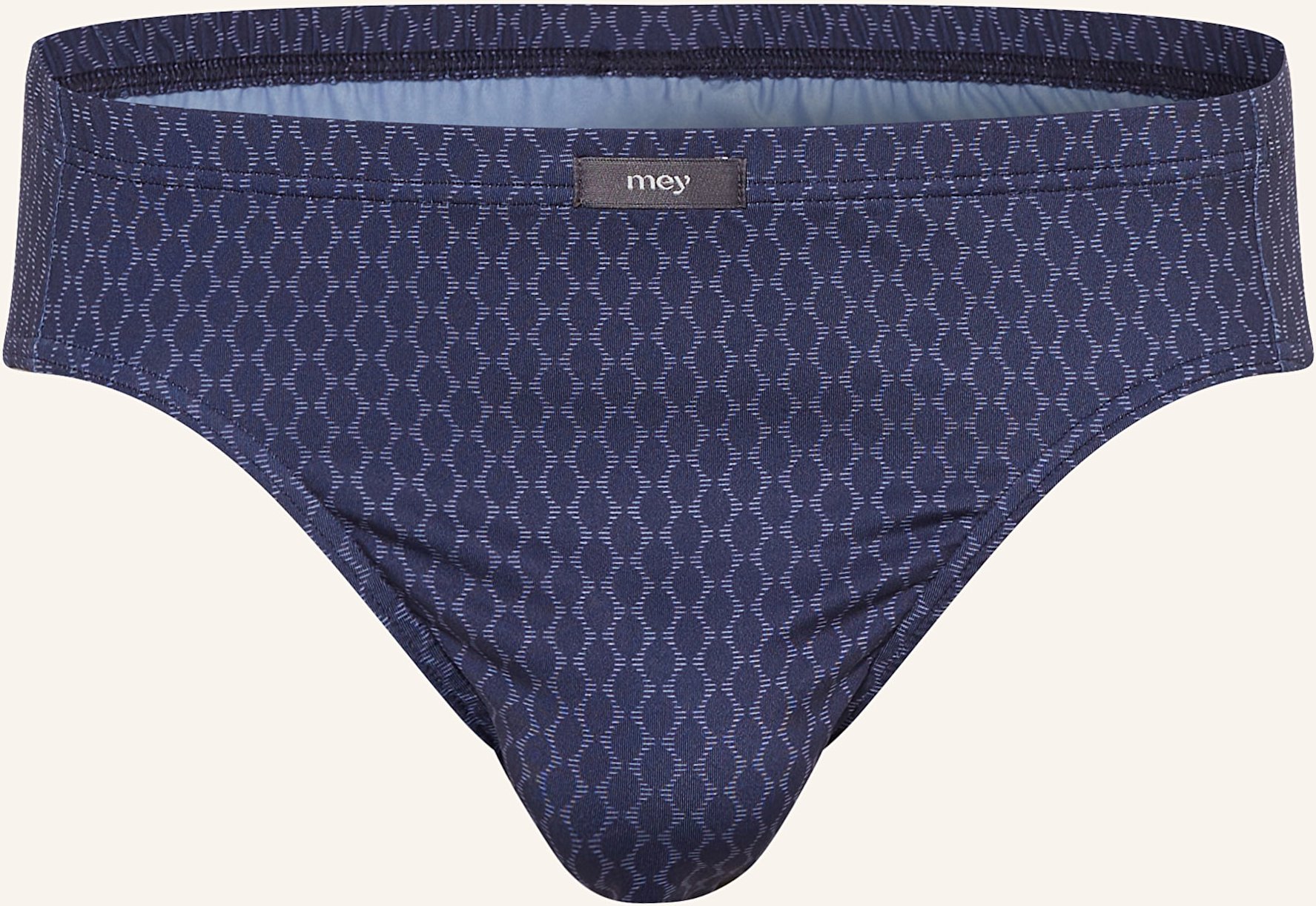 Mey Boxershorts Serie Meander Geo blau