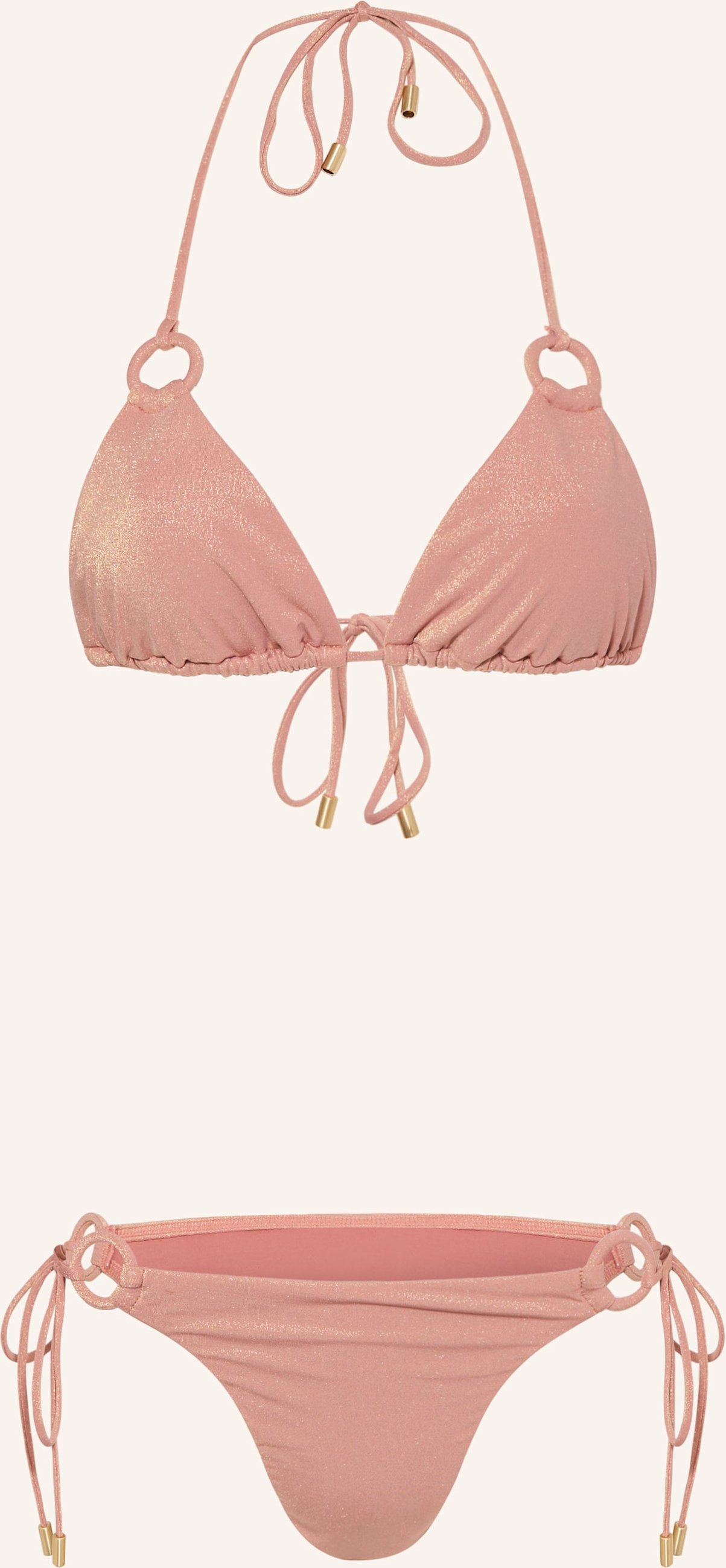 Zimmermann Triangel-Bikini Rhiannon Mit Glitzergarn rosa
