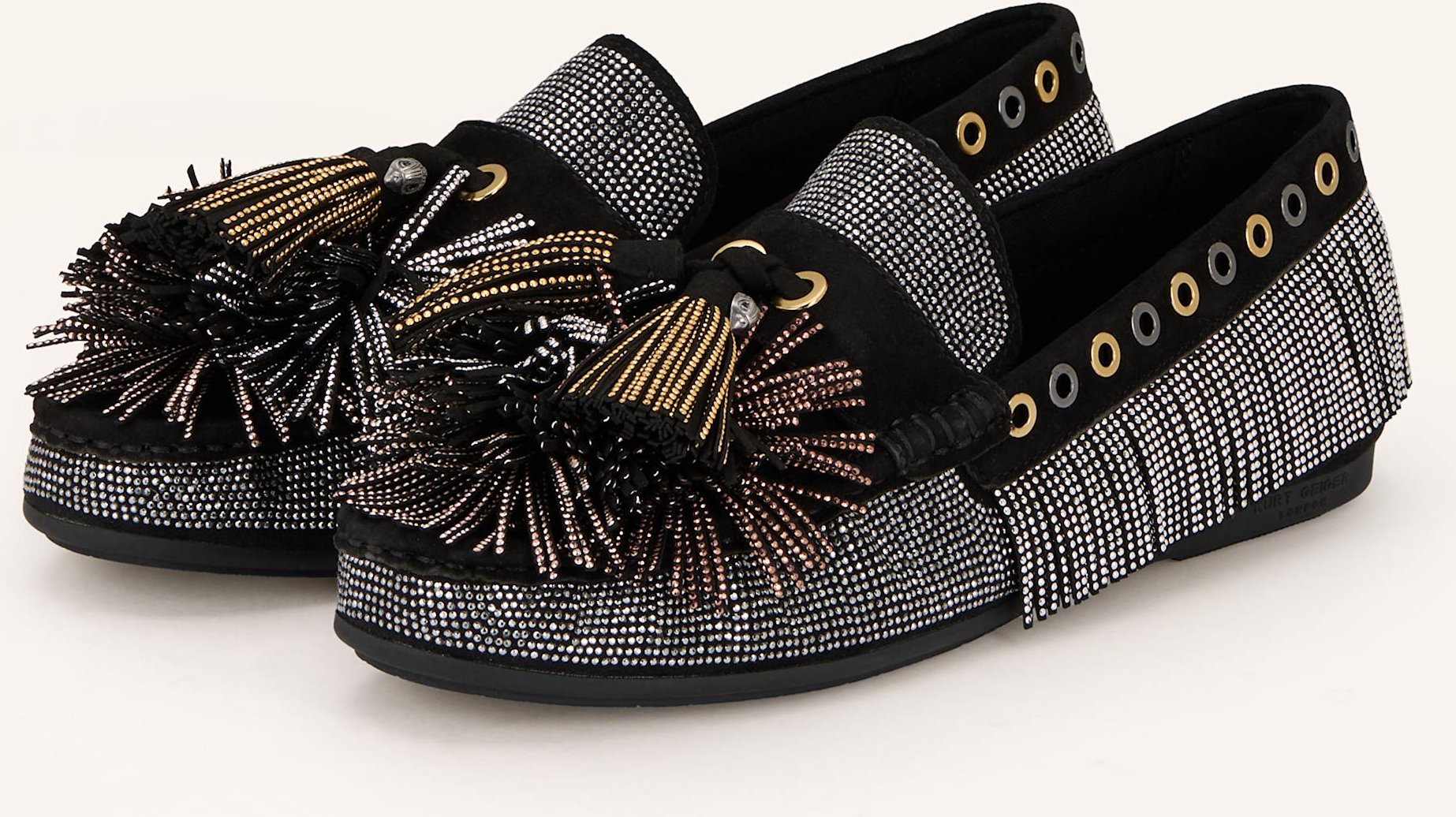 Kurt Geiger Loafer Pom Pom Mit Schmucksteinen schwarz