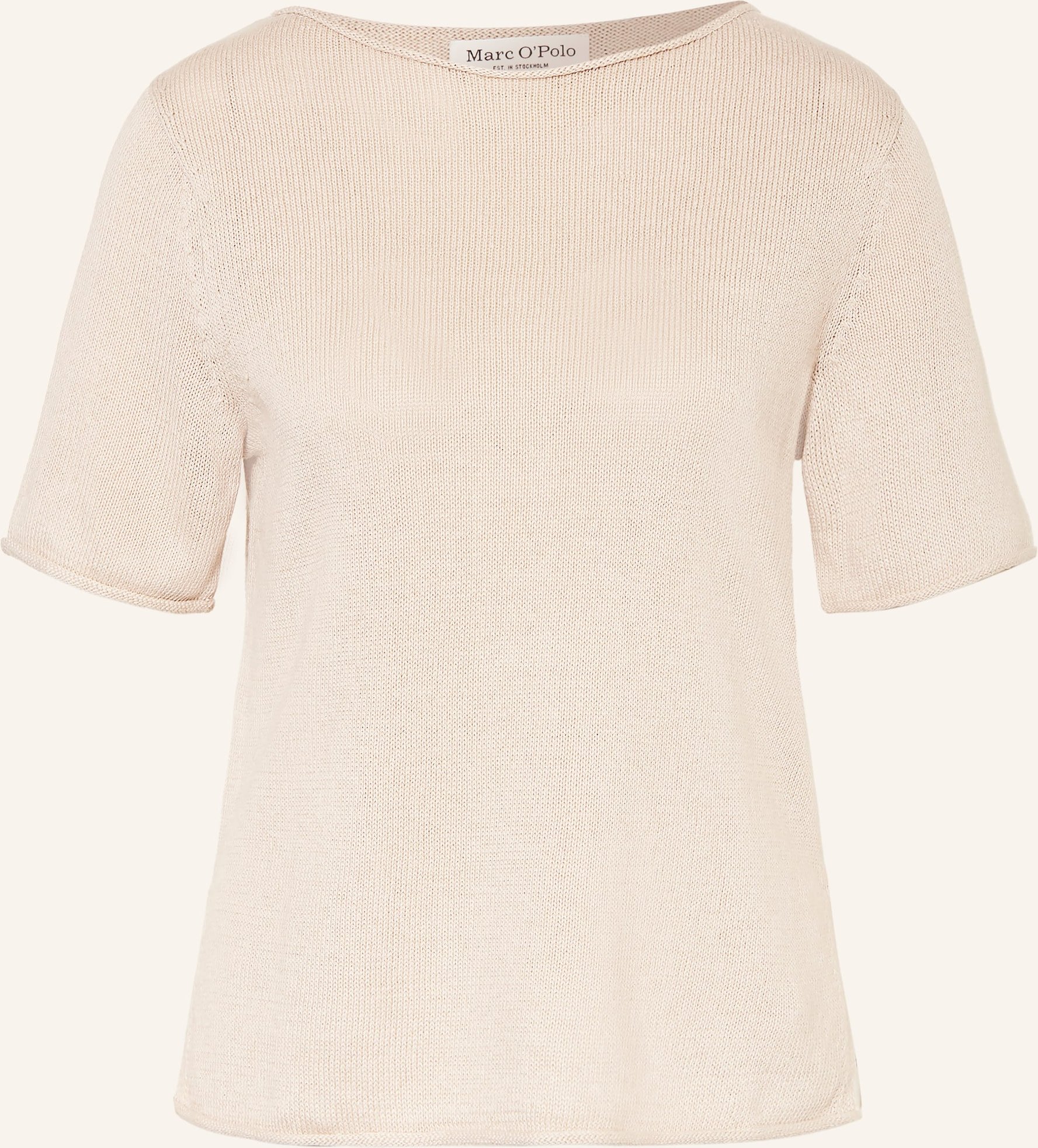 Marc O'polo Strickshirt Mit Leinen beige