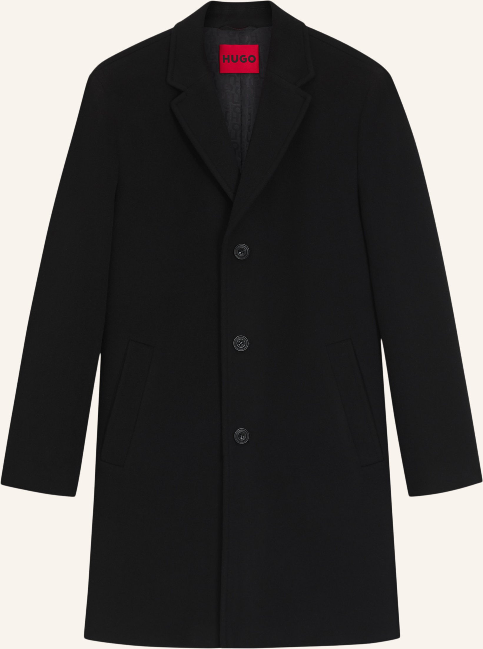 Thumbnail - Hugo Casual Mantel Malte2531_In Regular Fit schwarz