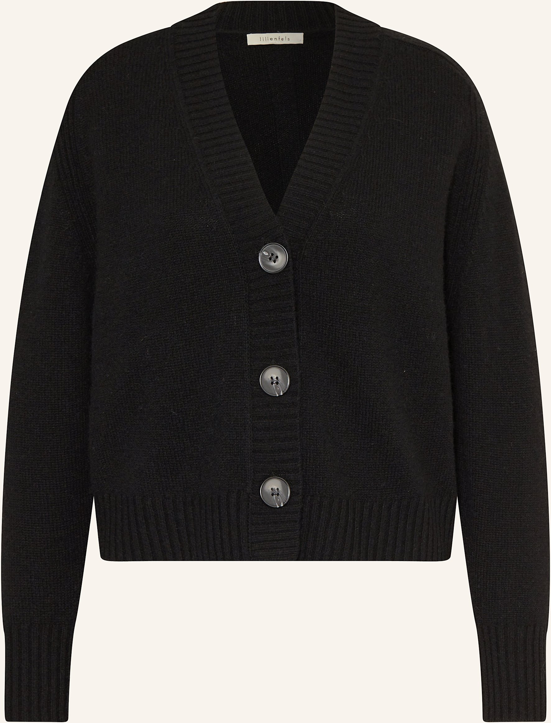 Lilienfels Strickjacke Aus Cashmere schwarz