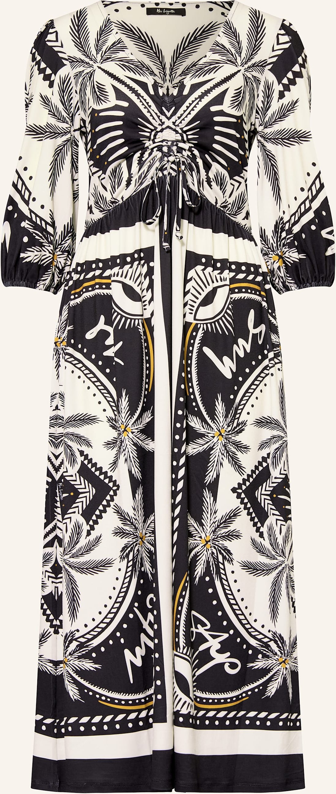 Miss Lagotte Jerseykleid Mit 3/4-Arm schwarz