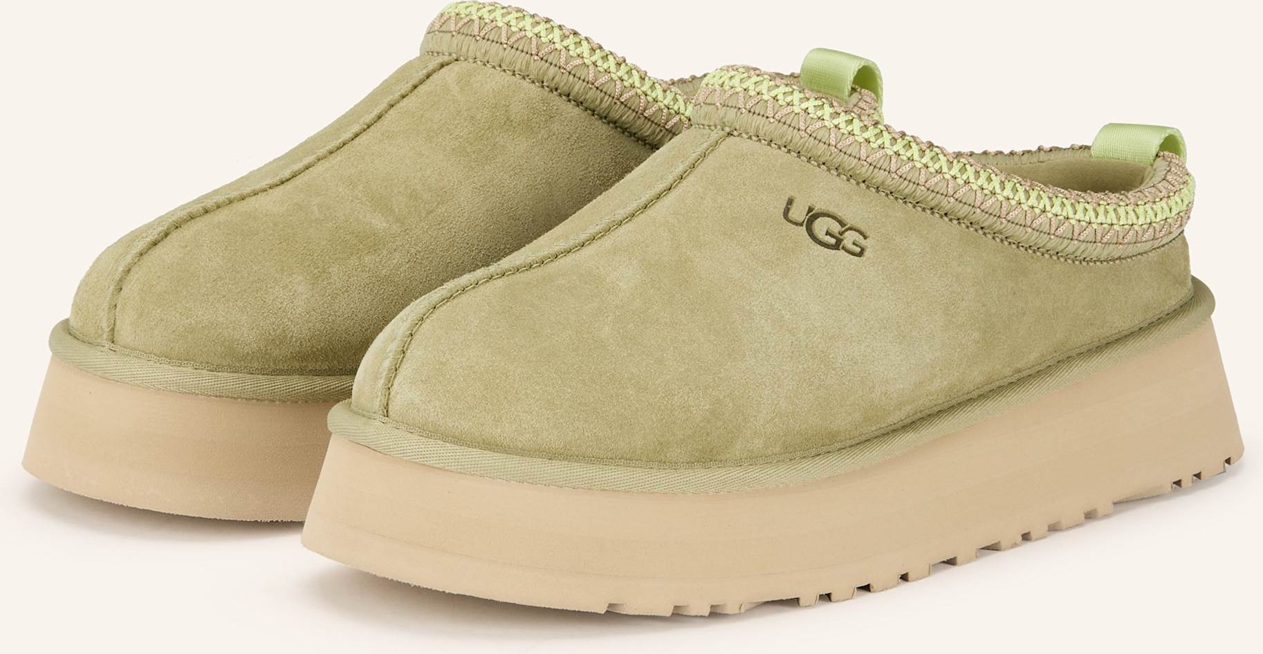 Ugg Plateau-Pantoletten Tazz gruen