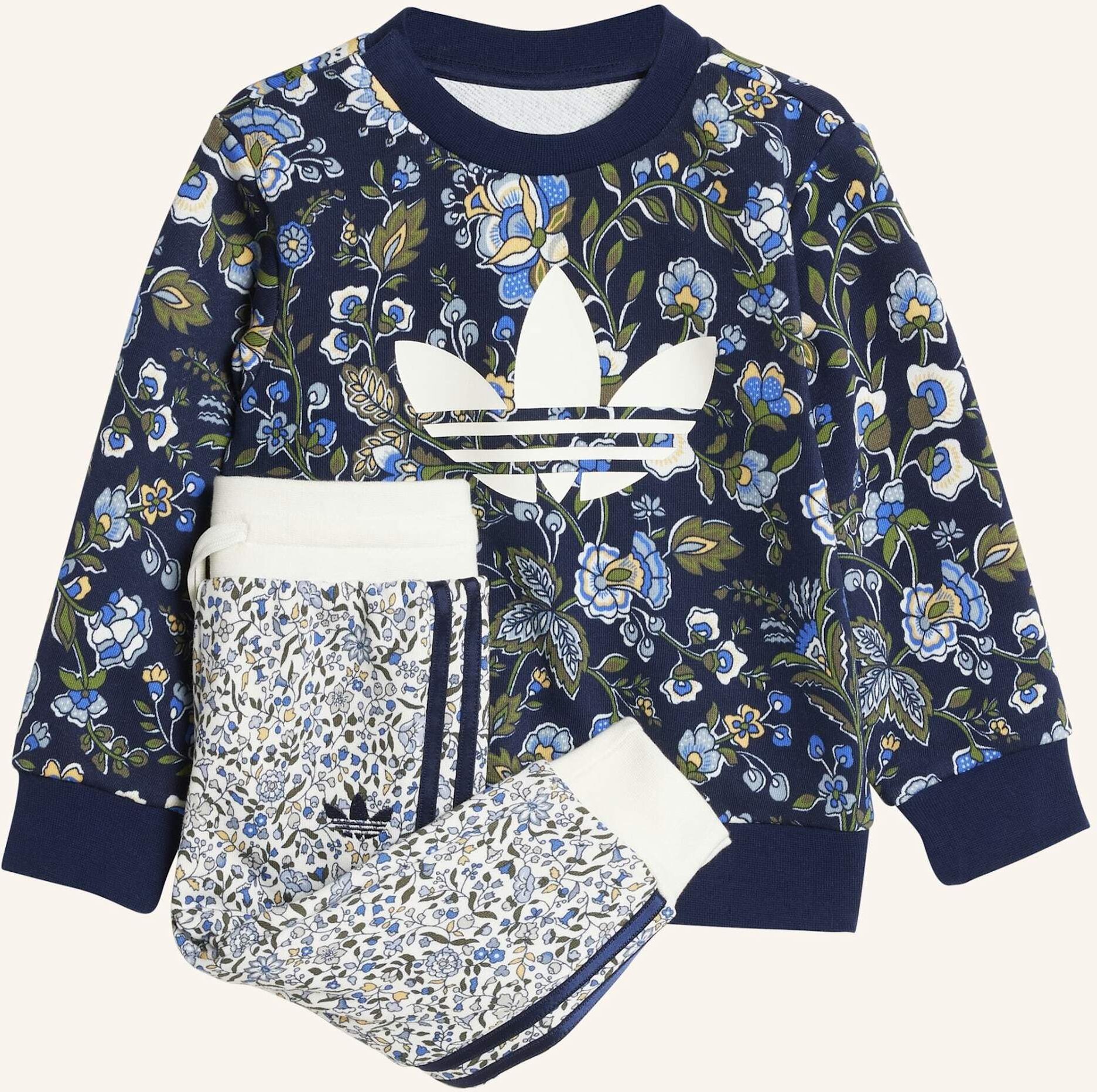 Adidas Originals Adidas Originals X Liberty London Crew Set Für Kinder blau