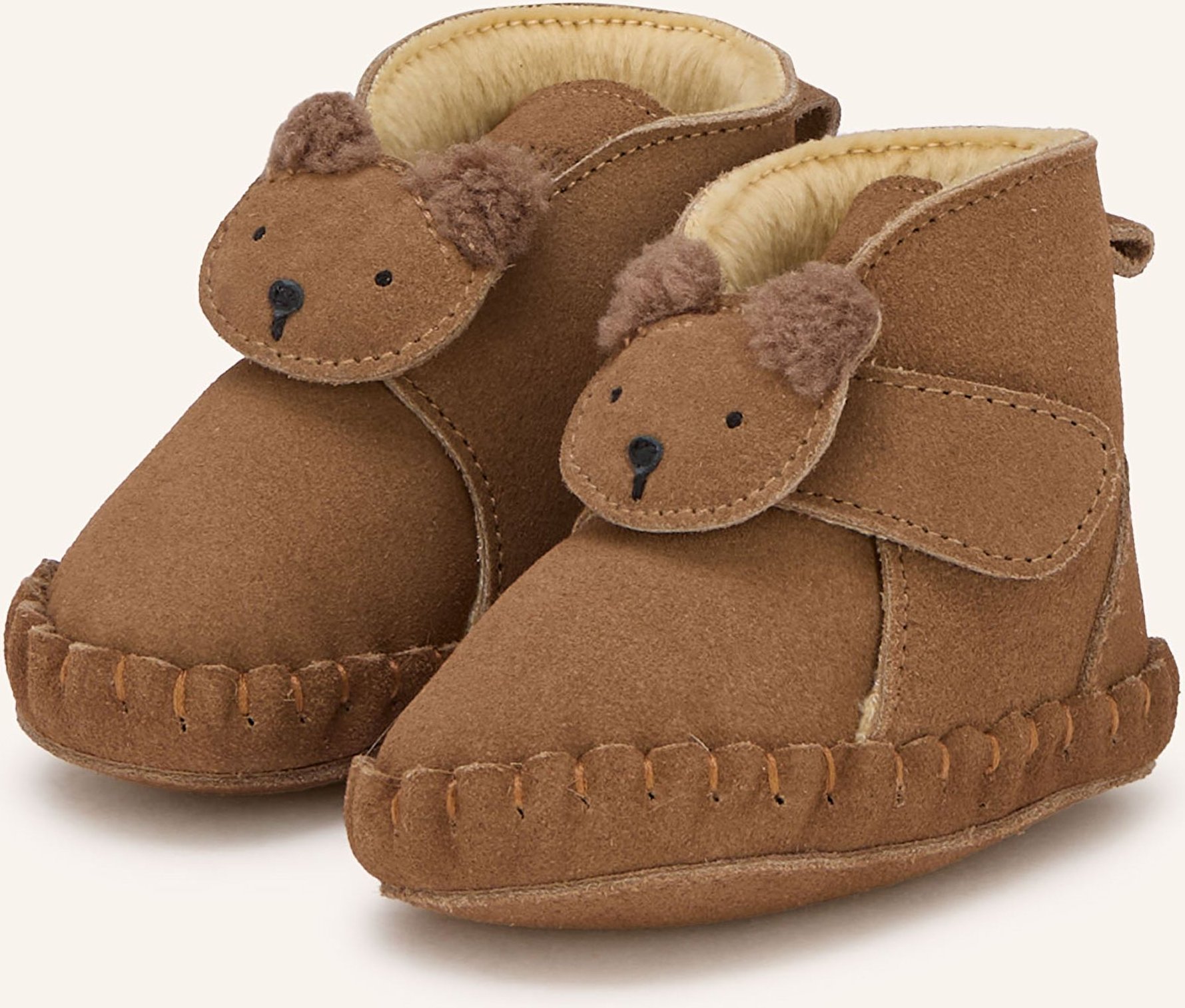 Thumbnail - Donsje Krabbelschuhe Pouty braun