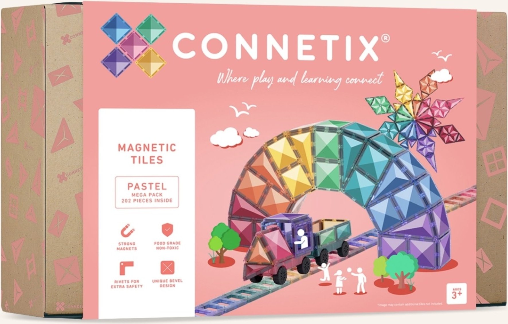 Connetix Mega-Set Pastell rosa
