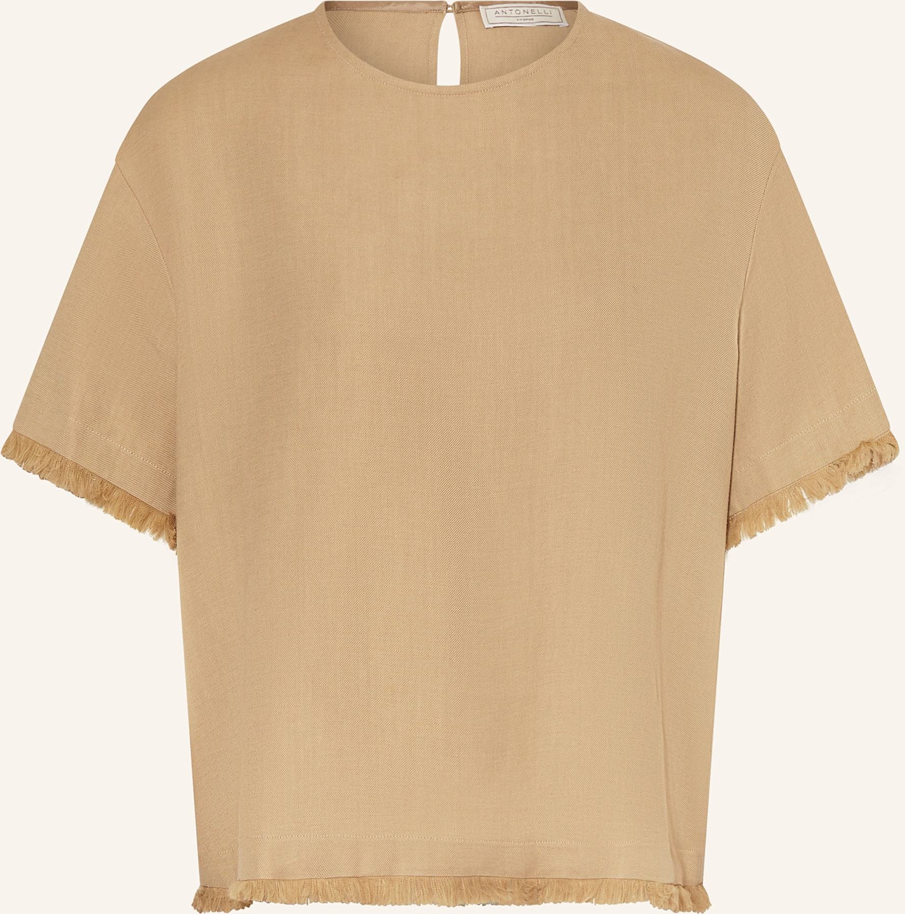 Antonelli Firenze Blusentop Dumont Mit Fransen beige