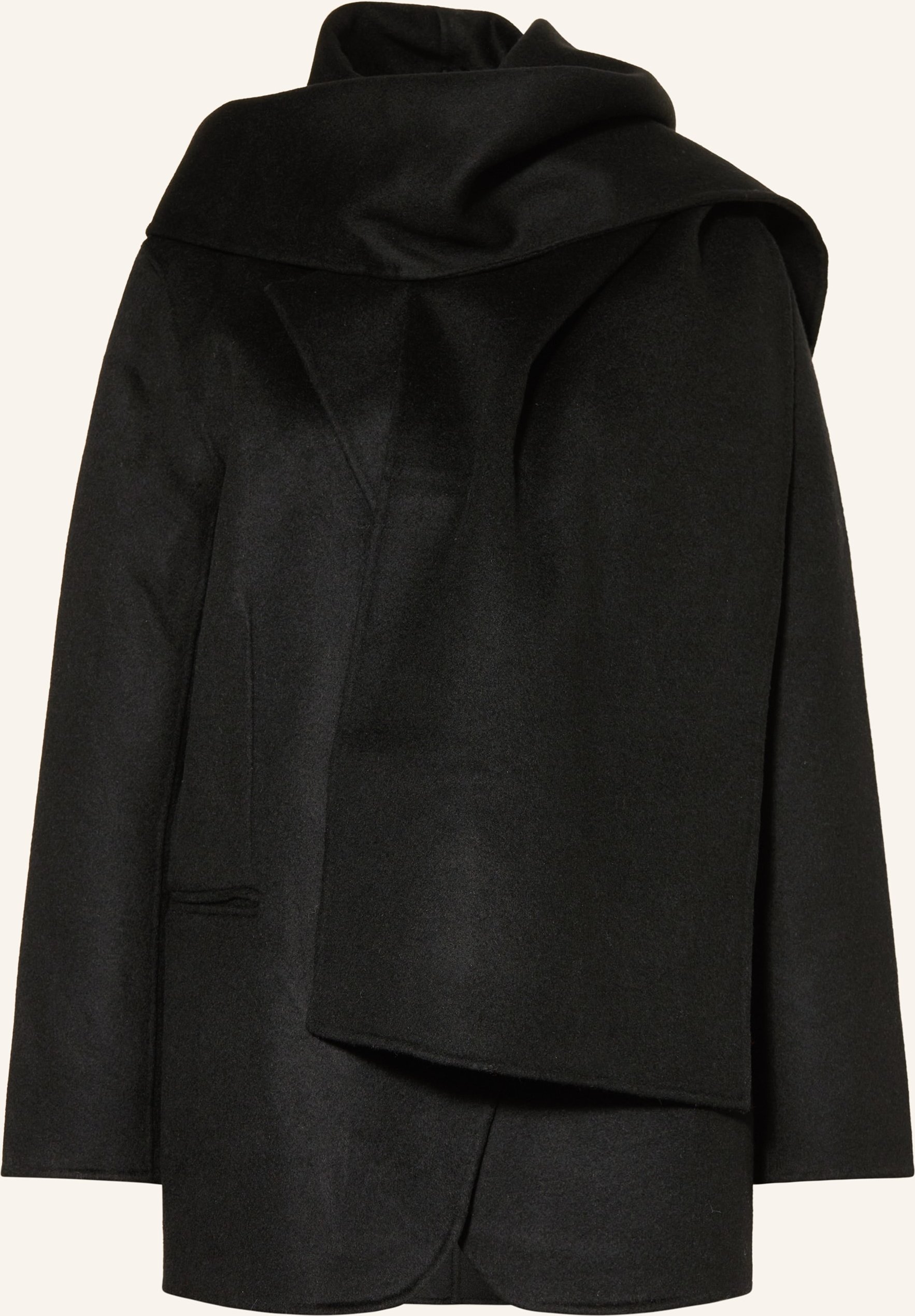 Sandro Blazer Mit Abnehmbarem Schal schwarz