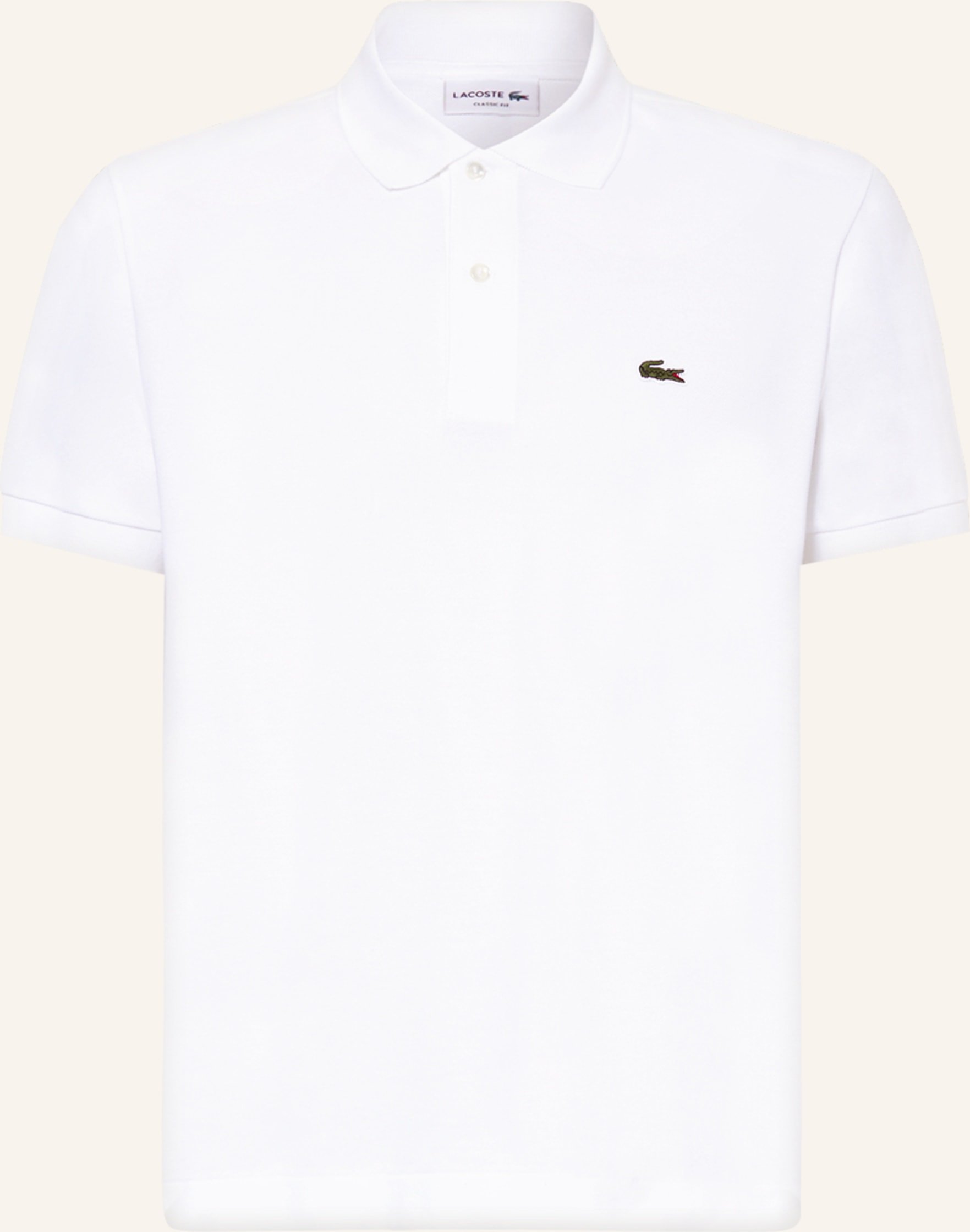 Thumbnail - Lacoste Piqué-Poloshirt Classic Fit weiss