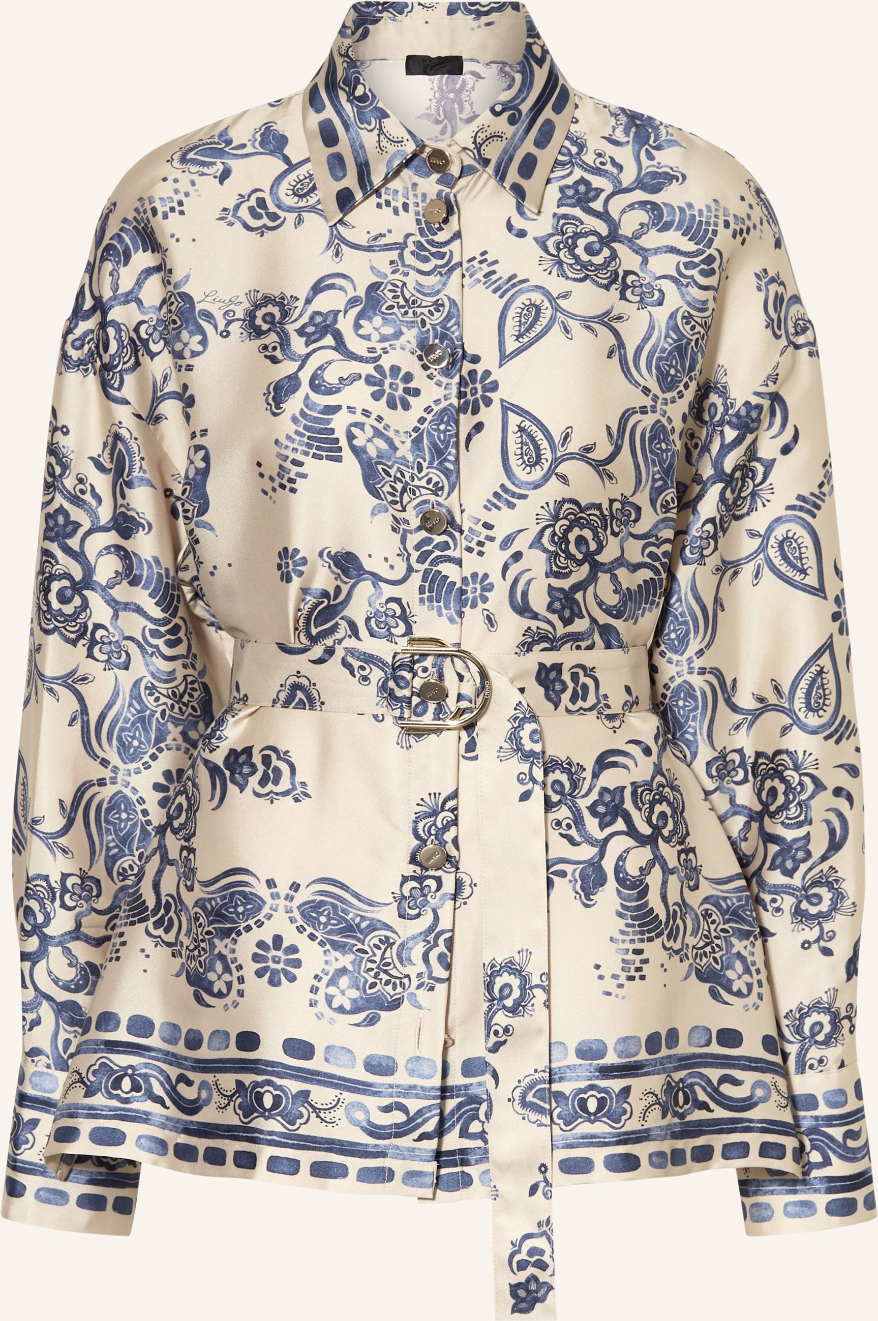 Liu Jo Hemdbluse Aus Satin beige