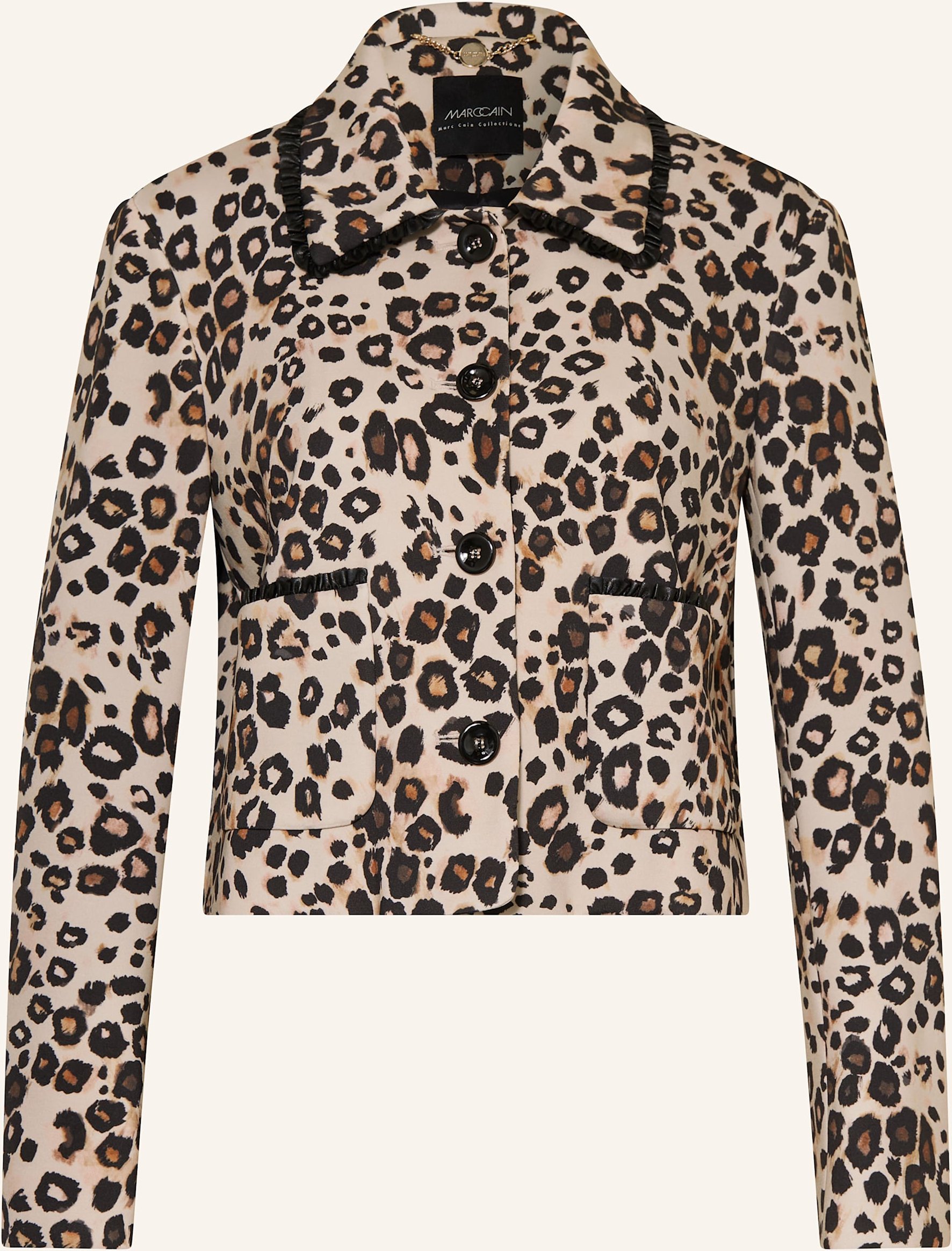 Marc Cain Kastenjacke Mit Rüschen beige