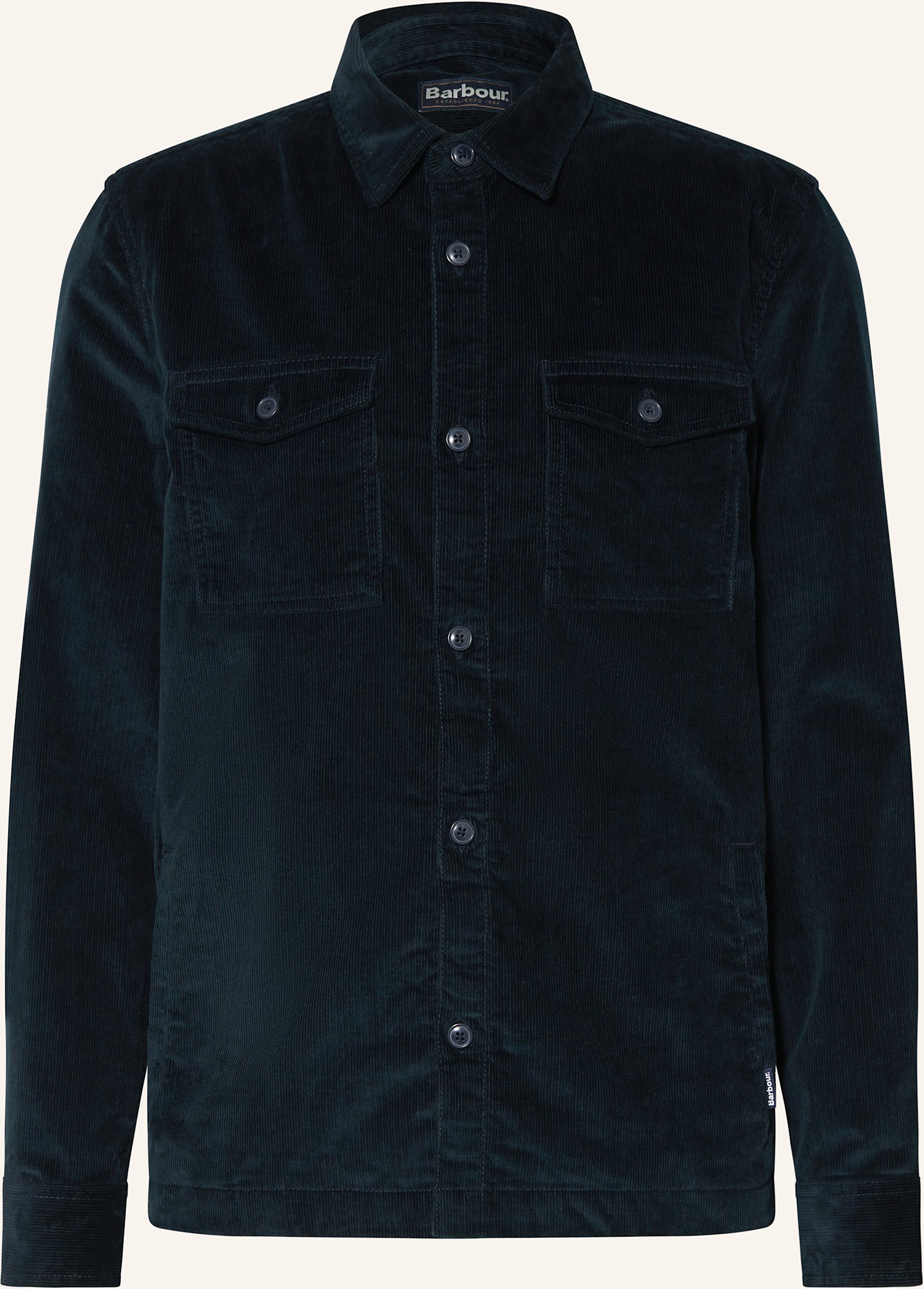 Thumbnail - Barbour Cord-Overshirt blau