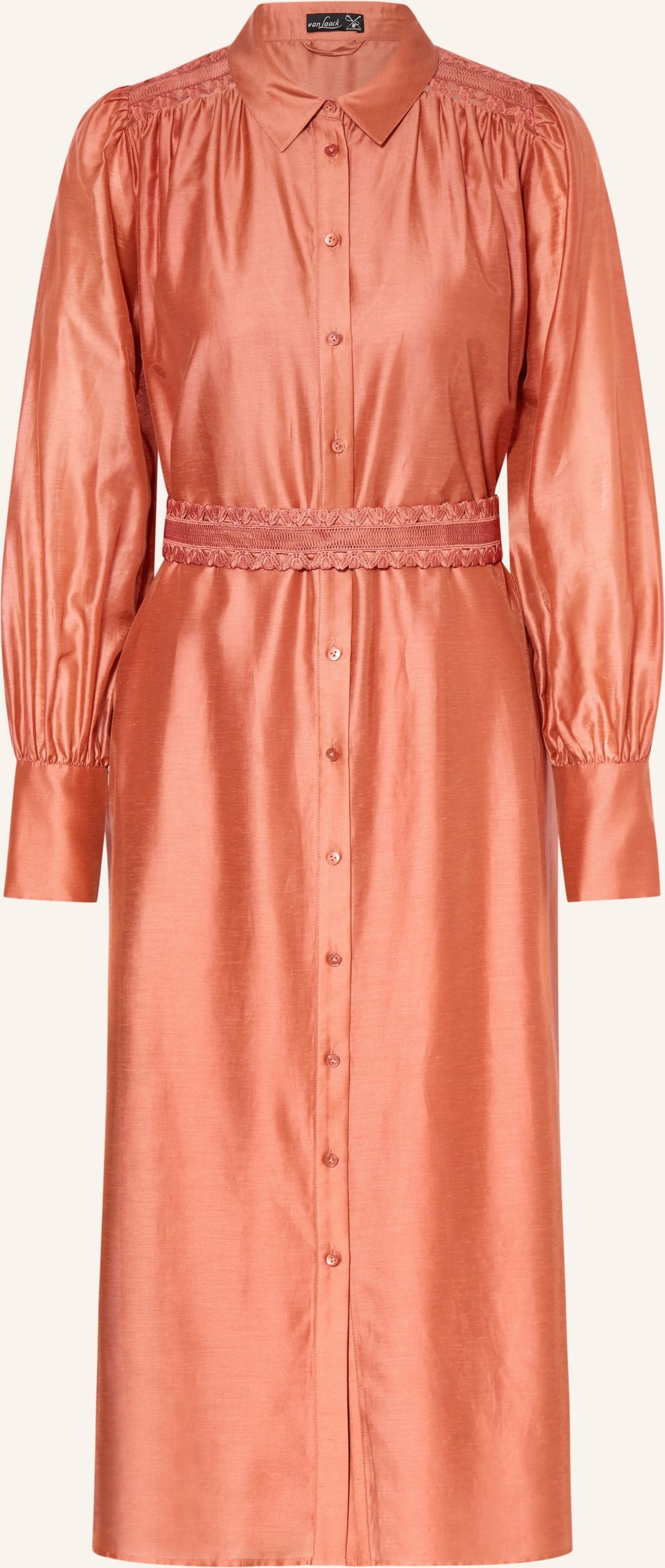 Van Laack Hemdblusenkleid Vl-Kalwia-Pb rot