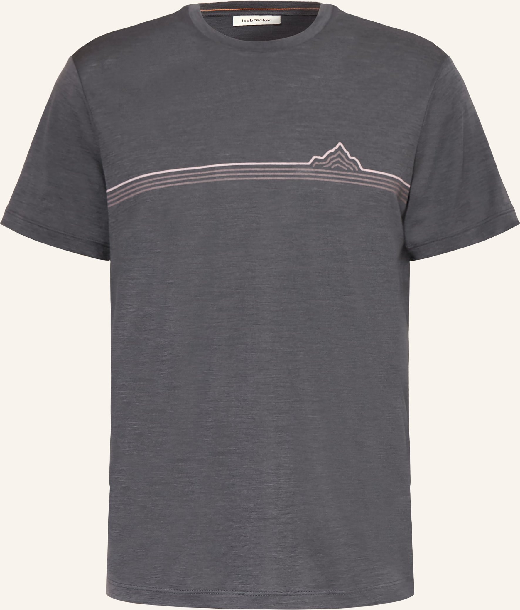 Icebreaker T-Shirt Merino 150 Tech Lite Aus Merinowolle grau