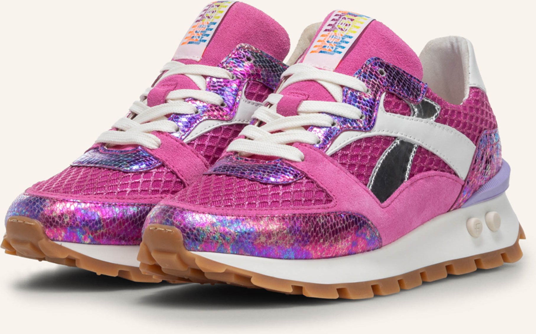 Floris Van Bommel Sneaker Blokki 07 rosa