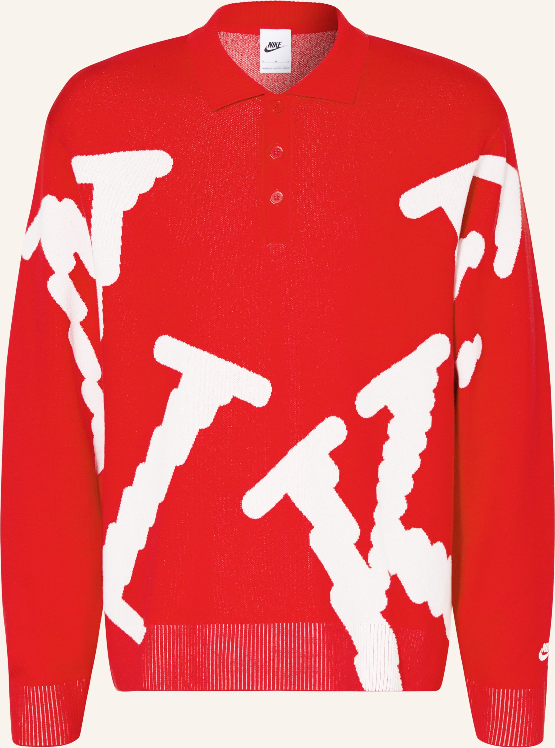 Nike Strick-Poloshirt Club Rugby rot