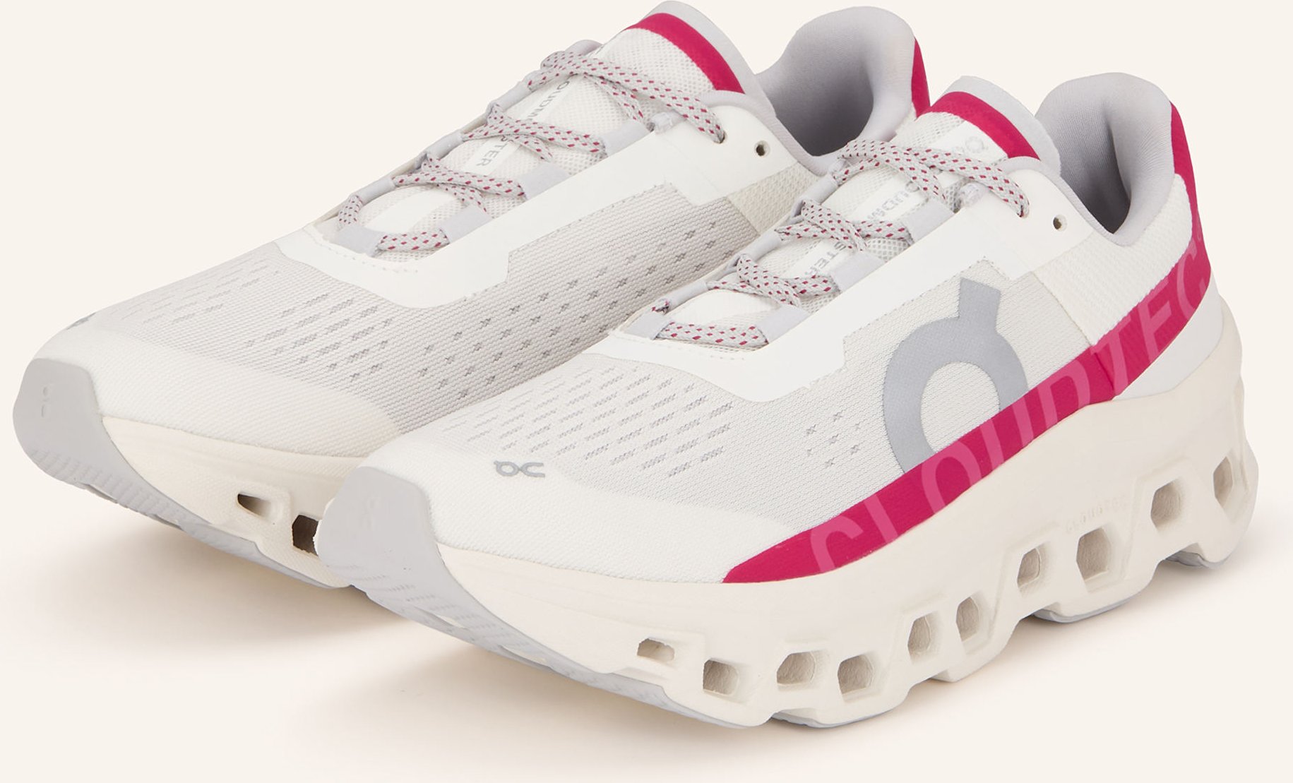 On Sneaker Cloudmonster weiss