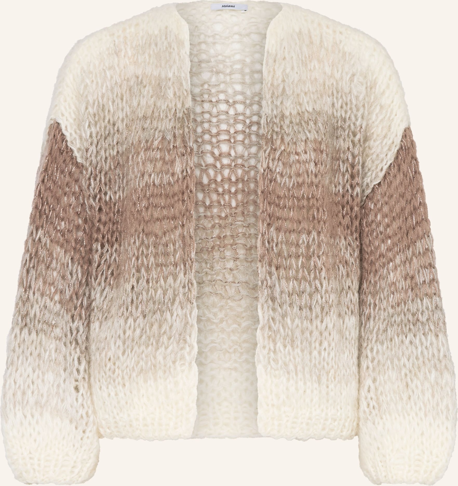 Maiami Strickhülle Mit Mohair Und Glitzergarn beige