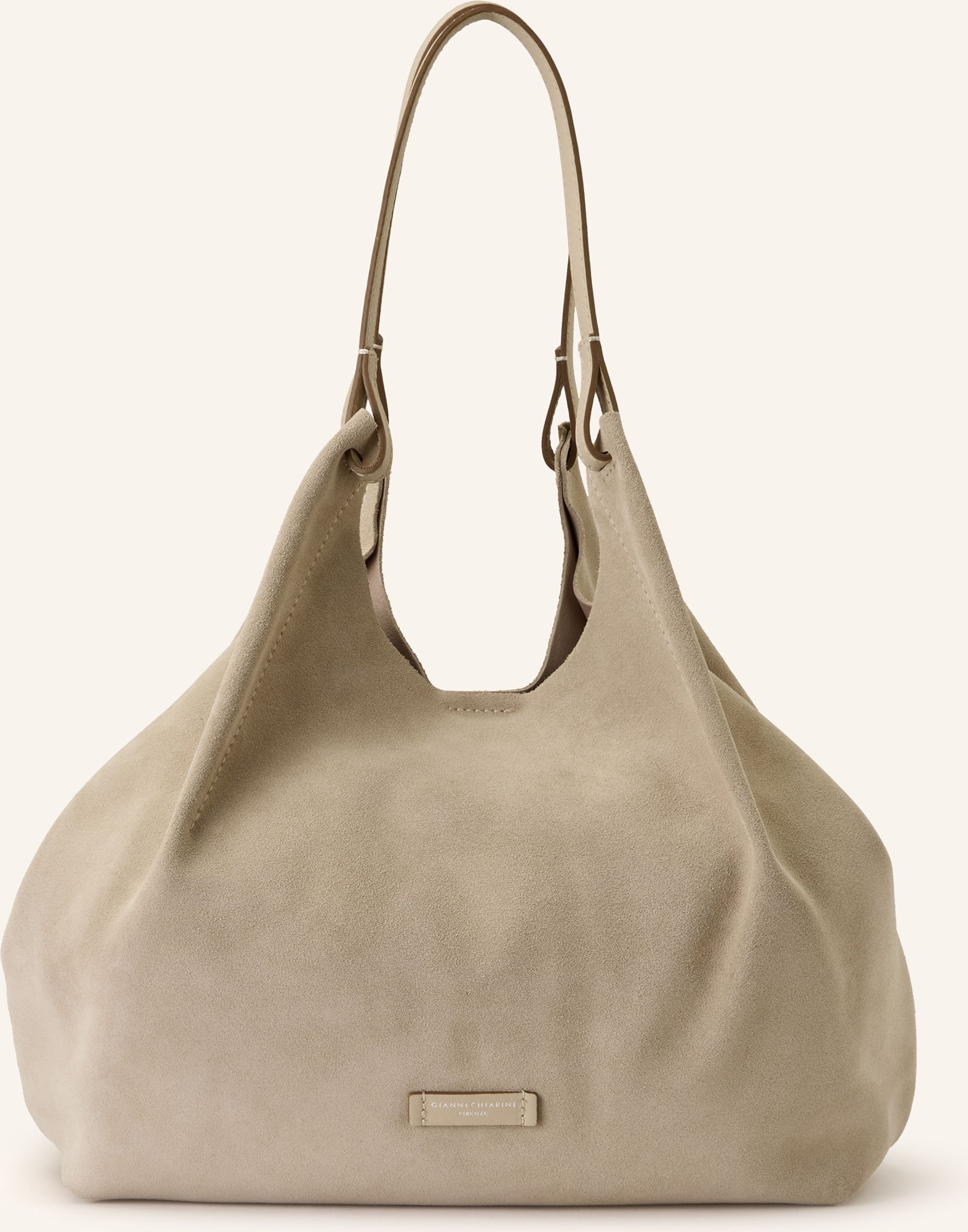 Gianni Chiarini Hobo-Bag Dua Xl Mit Pouch beige