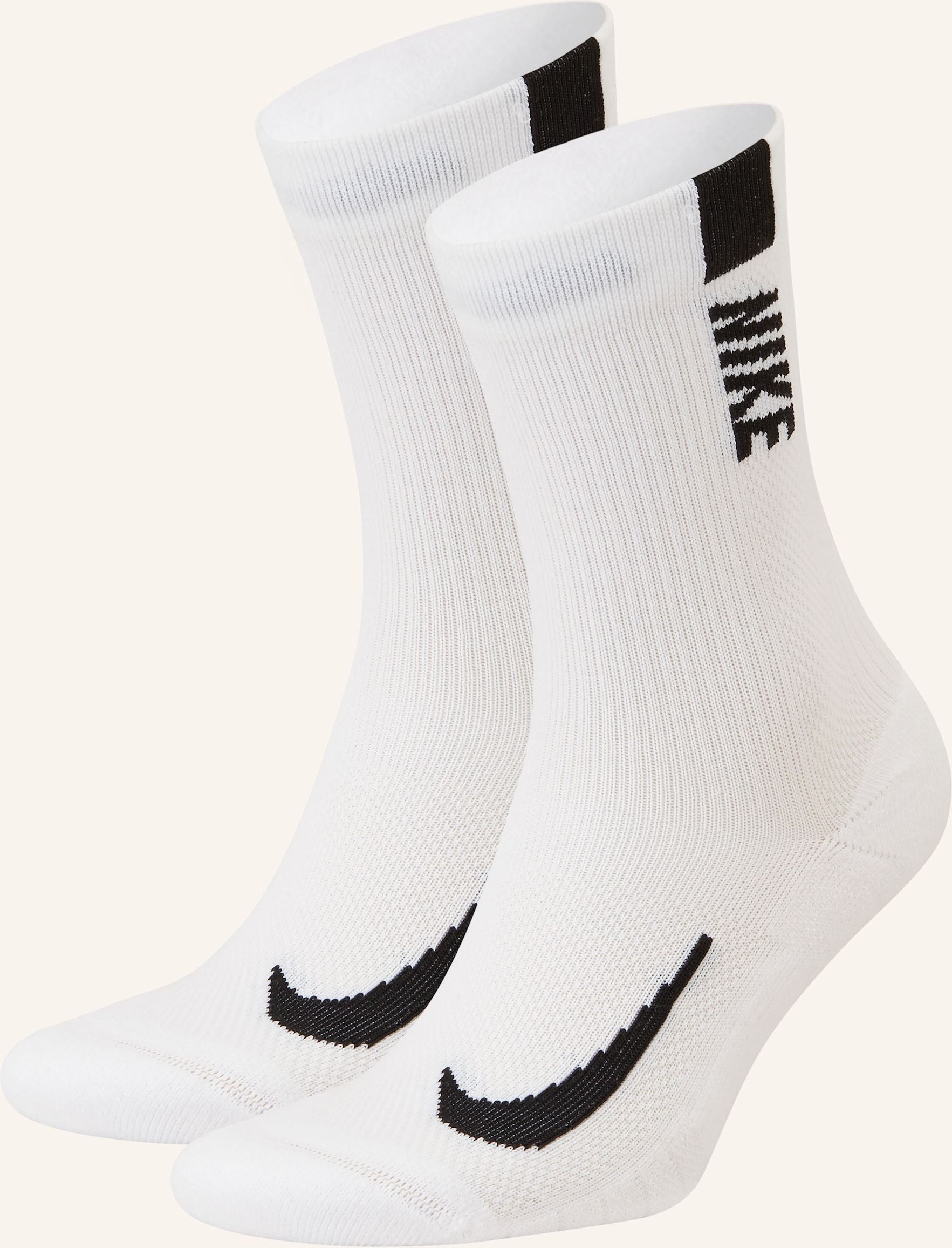 Thumbnail - Nike 2er-Pack Laufsocken Multiplier weiss