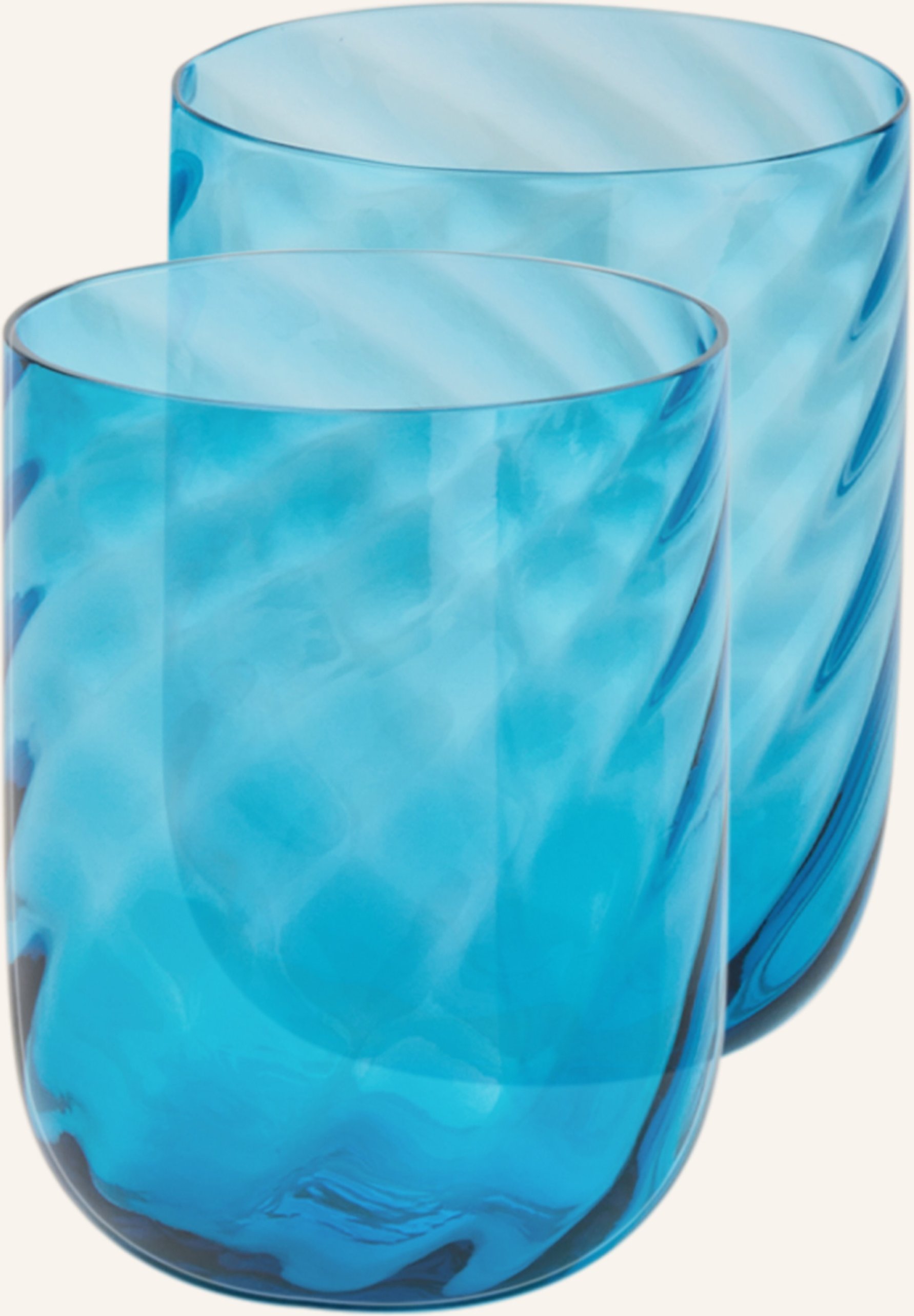 Dolce & Gabbana Casa 2er-Set Trinkgläser Carretto blau