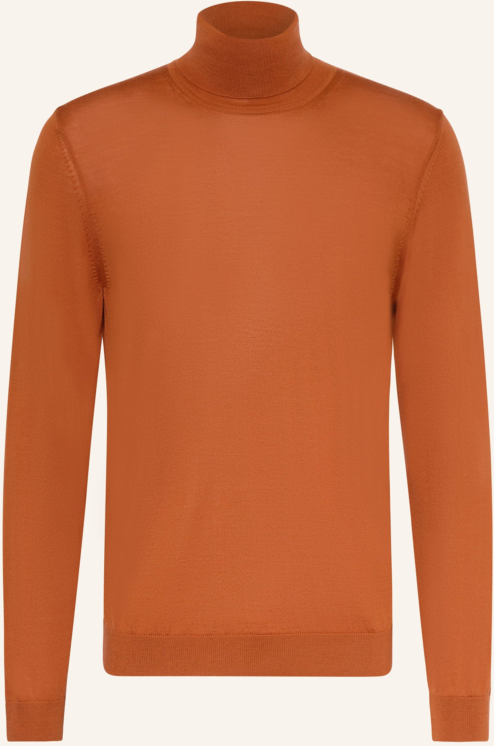 Boss Rollkragenpullover Musso orange