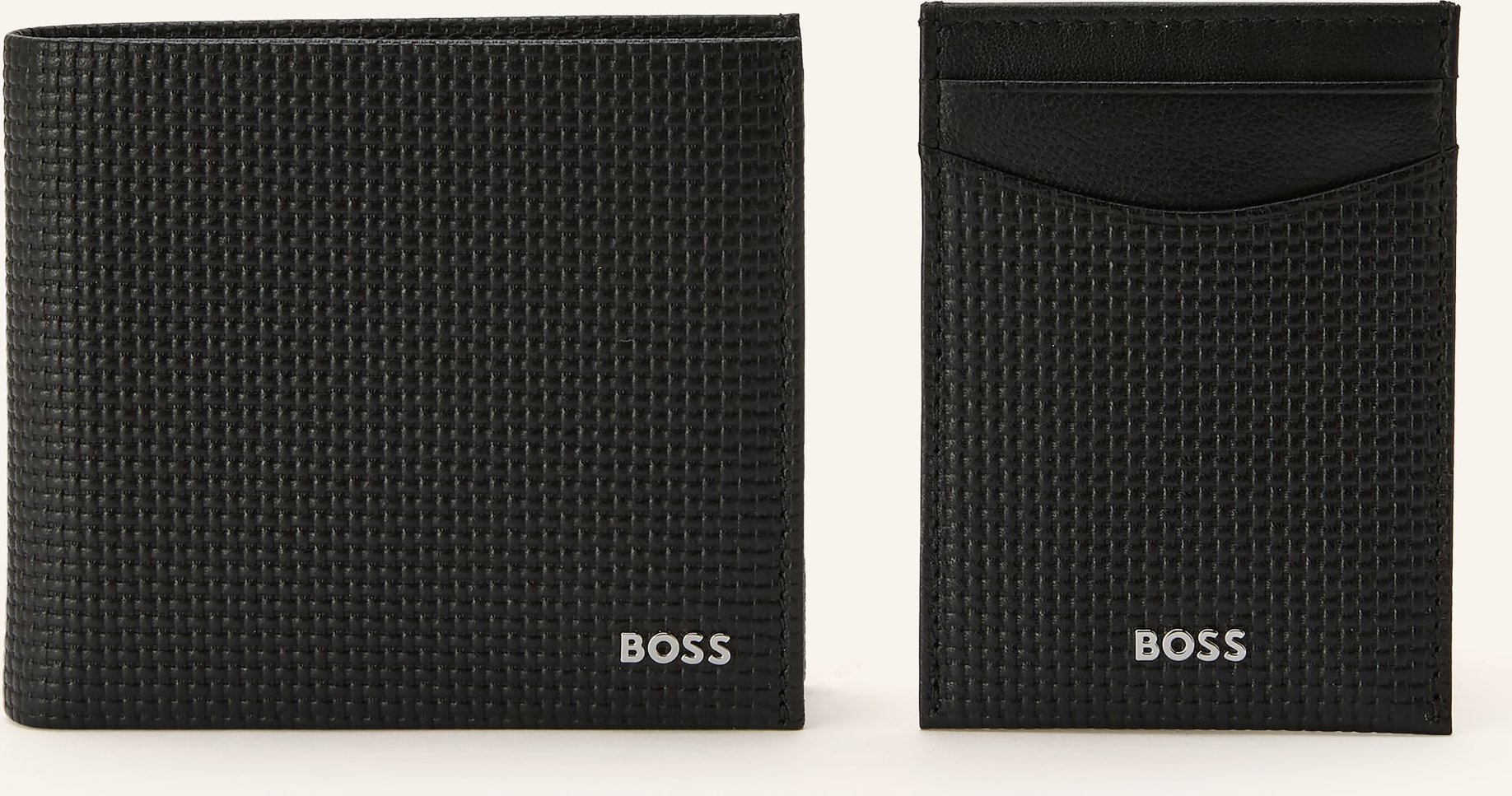 Boss Set: Geldbörse Und Kartenetui schwarz