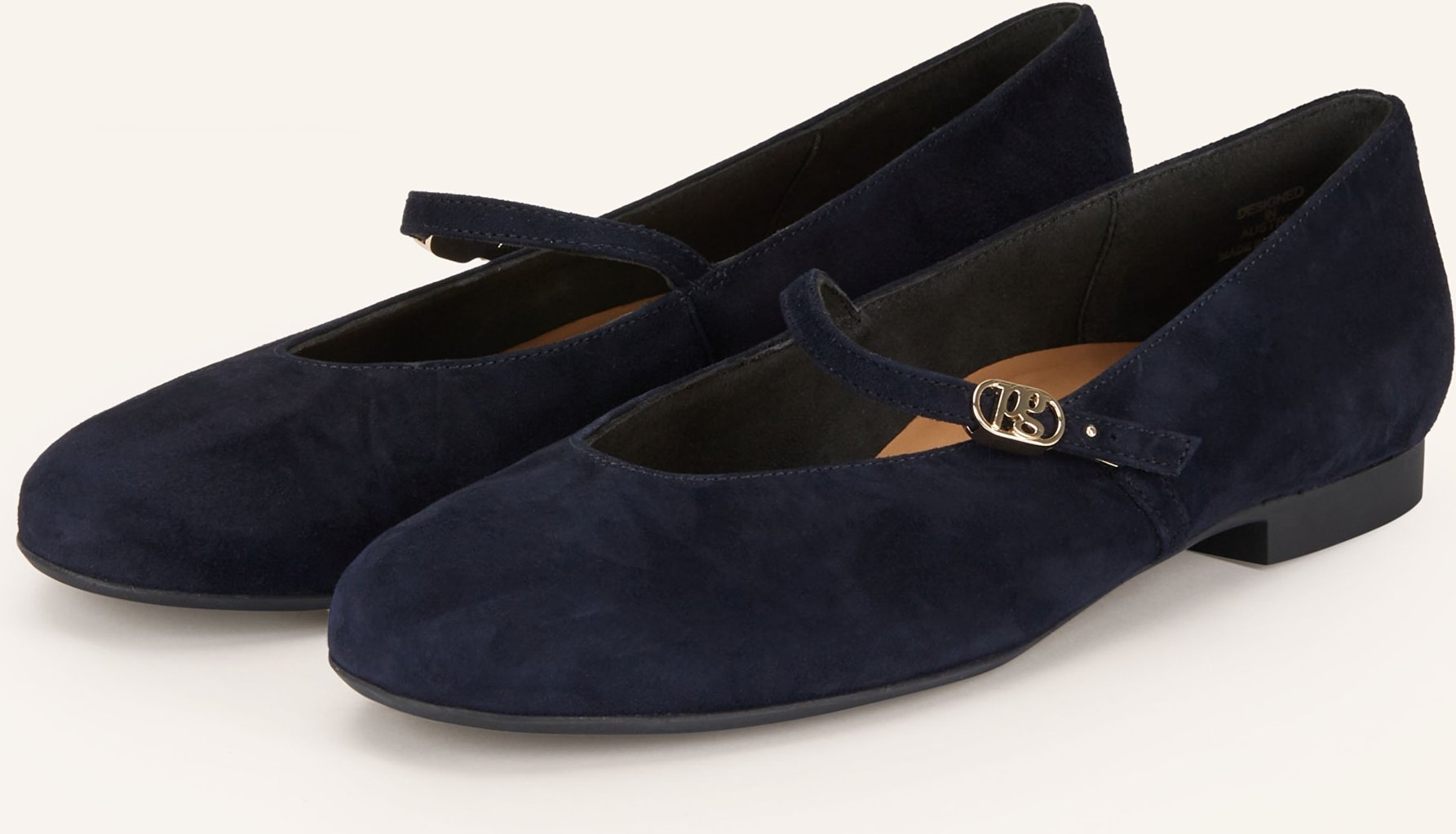 Paul Green Mary-Jane-Ballerinas blau