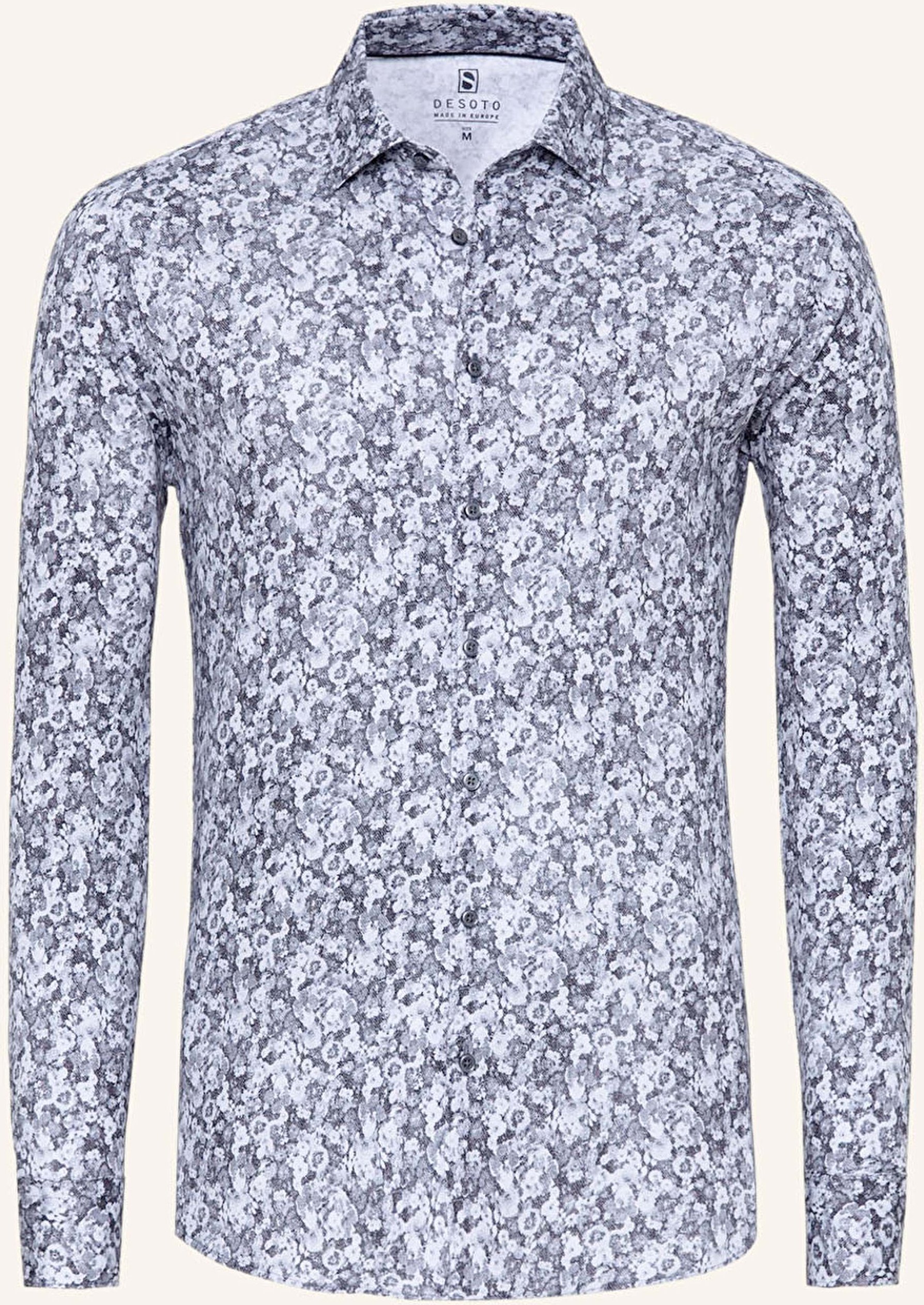 Thumbnail - Desoto Jerseyhemd Slim Fit grau