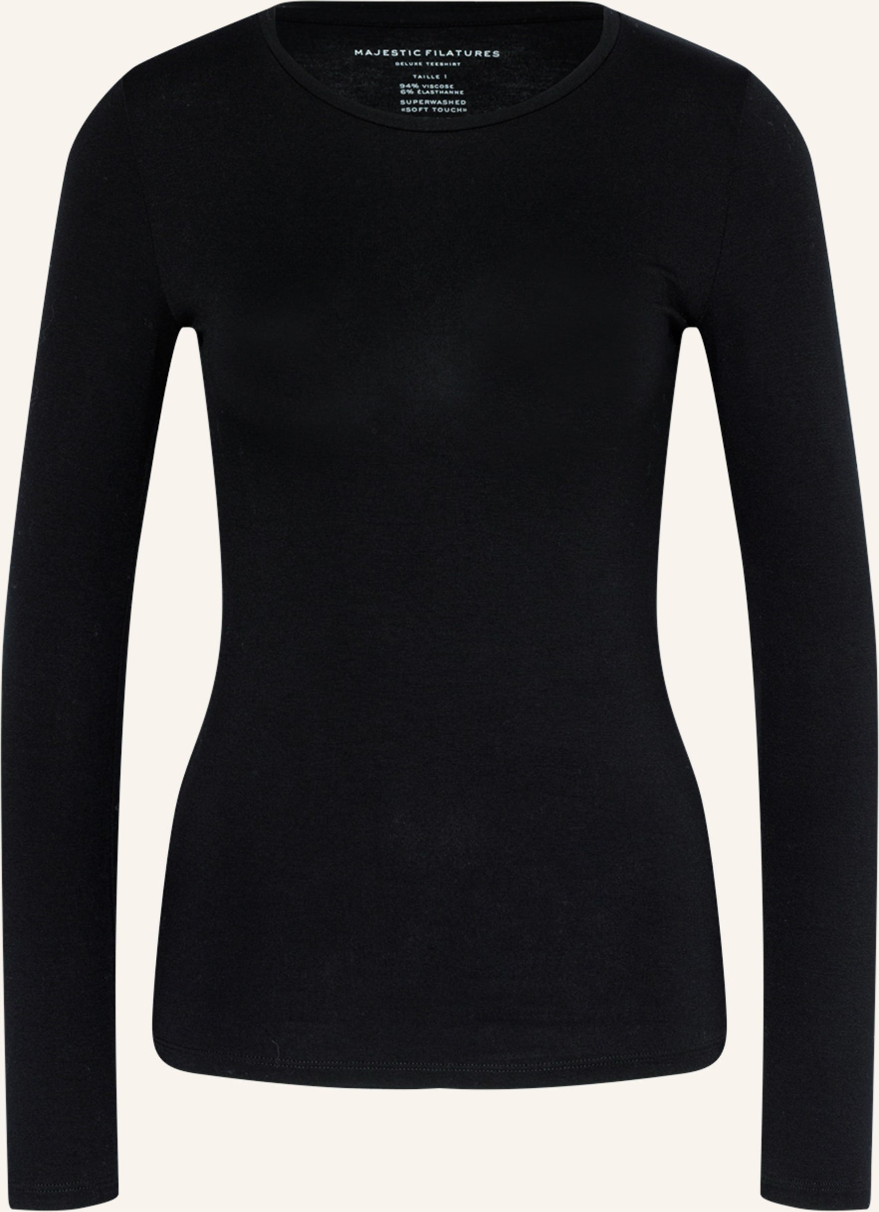 Thumbnail - Majestic Filatures Longsleeve schwarz