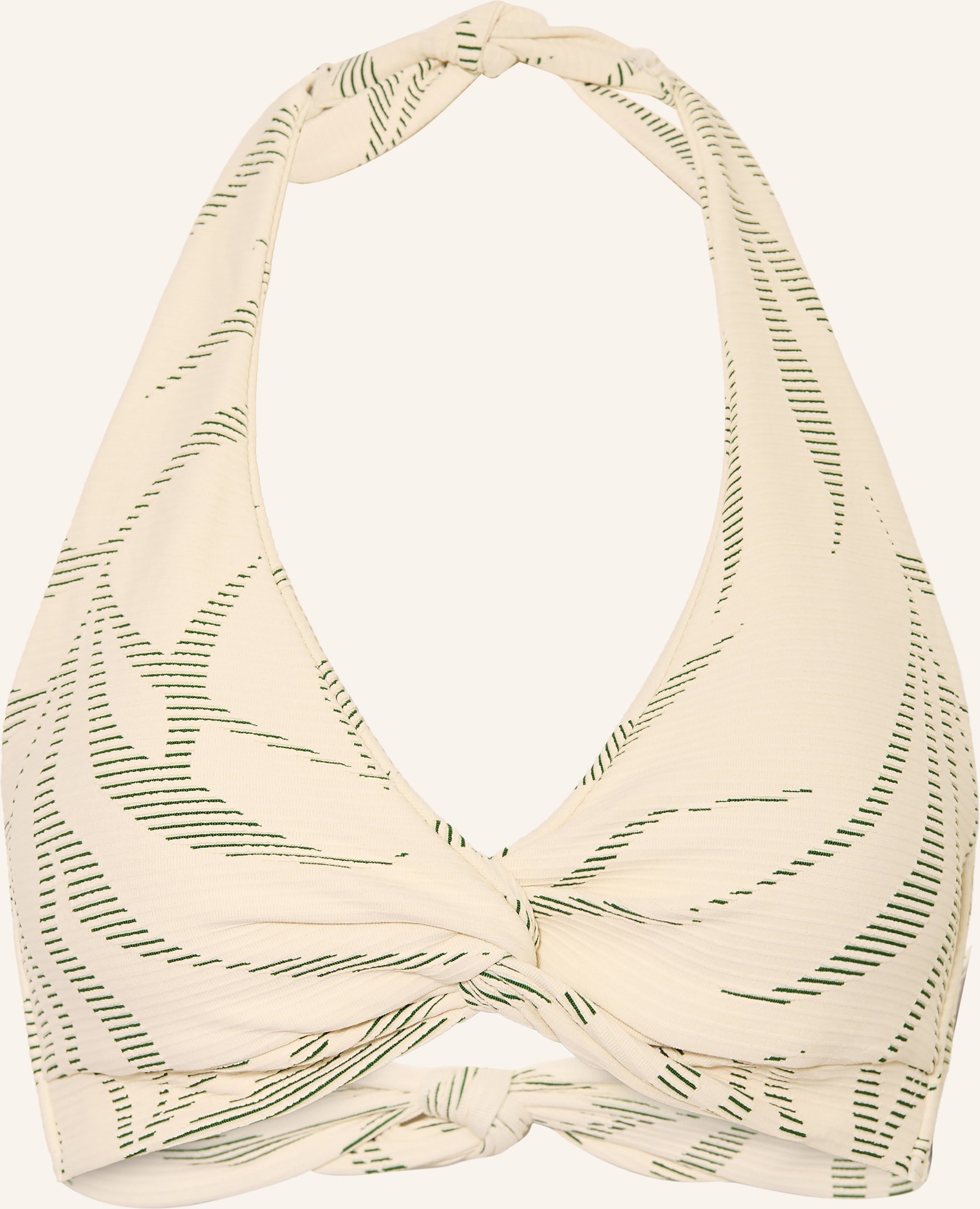 Jets Australia Neckholder-Bikini-Top Botanic Lines beige