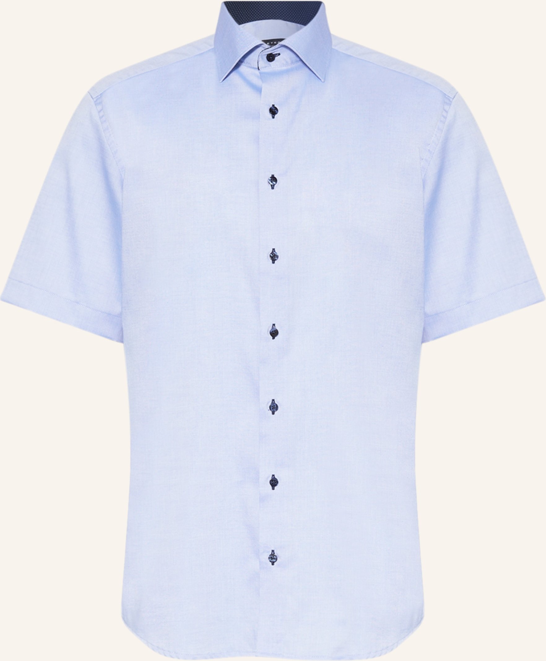 Eterna Kurzarm-Hemd Modern Fit blau
