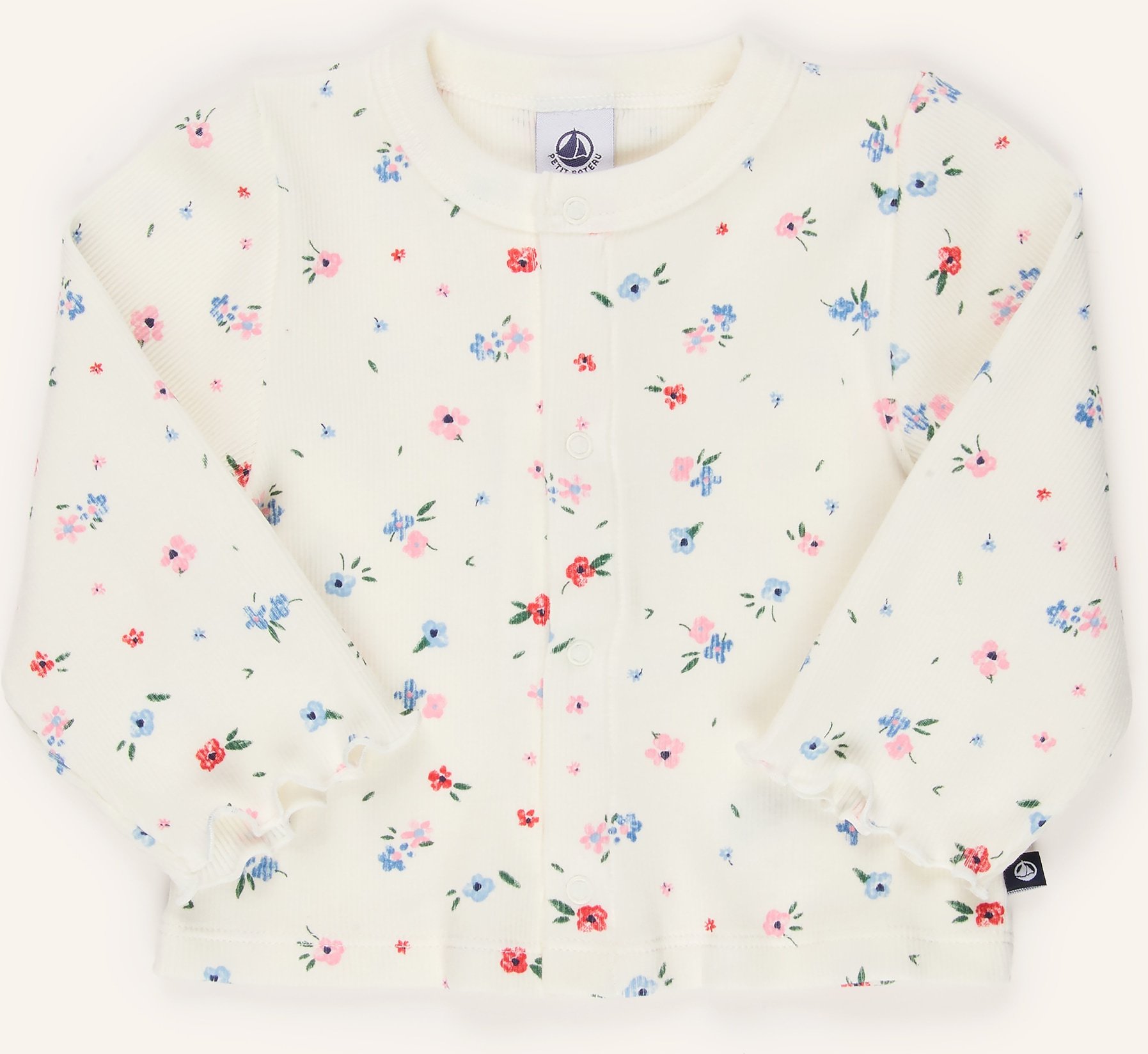 Petit Bateau Sweatjacke weiss