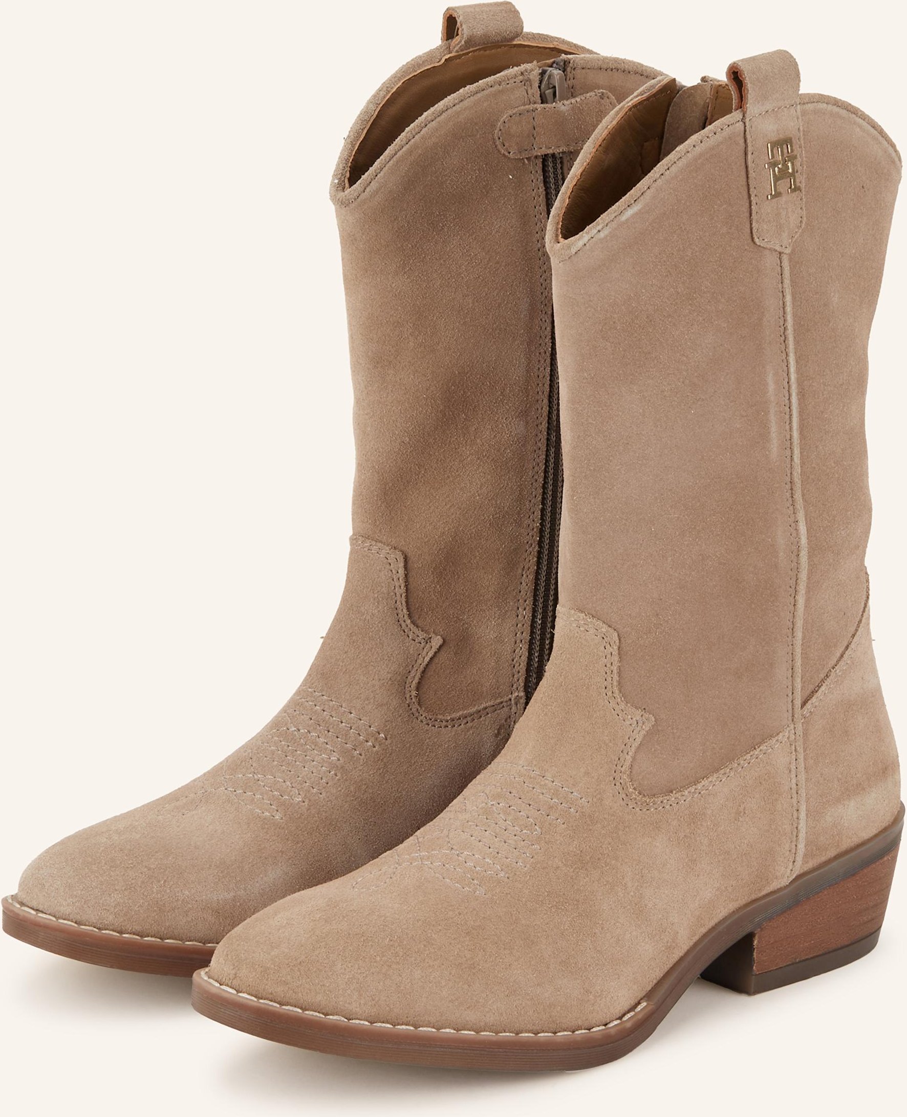 Thumbnail - Tommy Hilfiger Cowboy Boots beige
