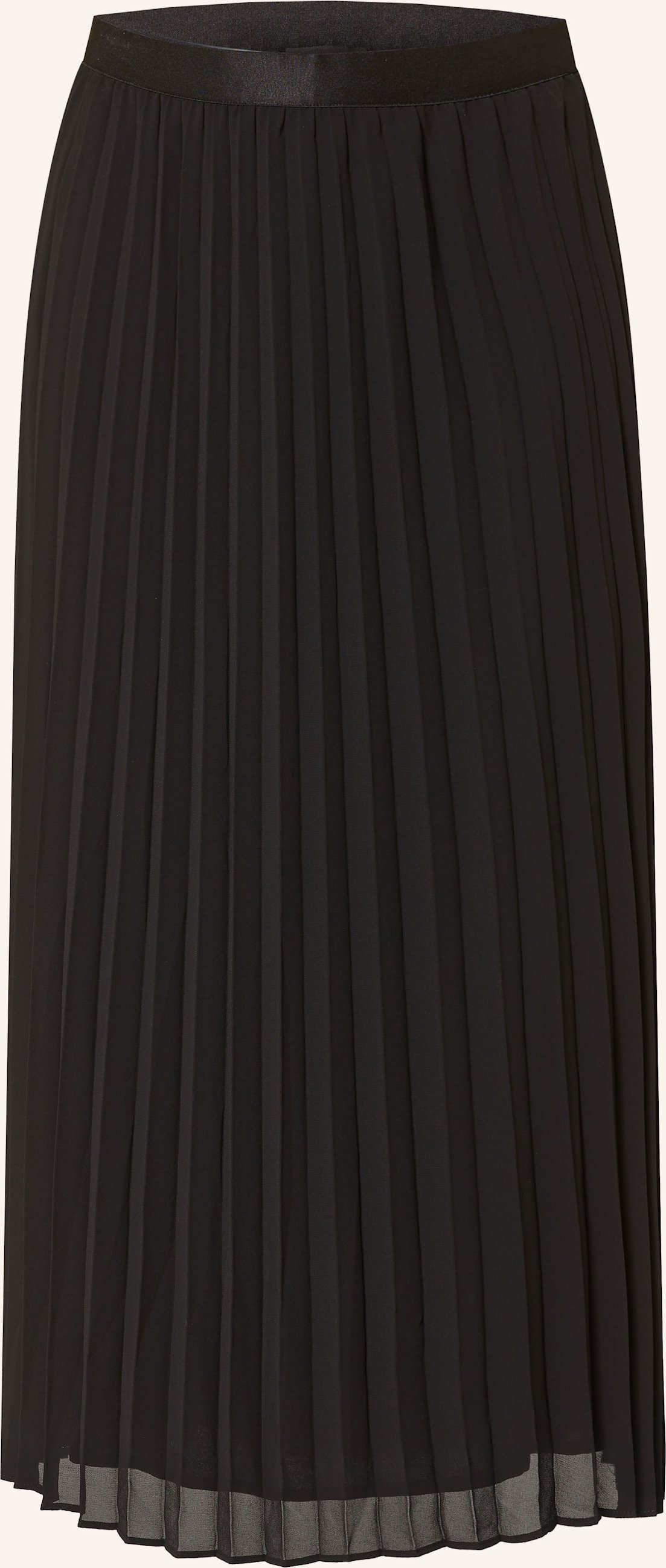 S.Oliver Black Label Plisseerock schwarz